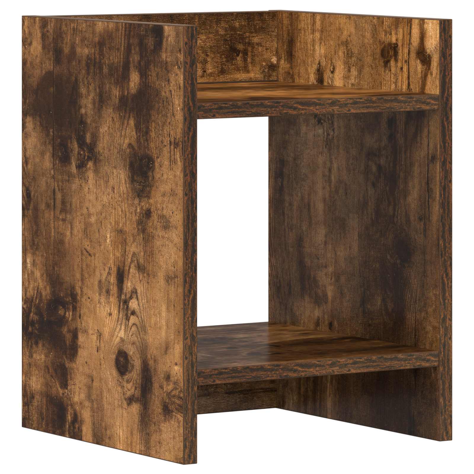 Növényállvány 2 pcs füstölt tölgy 30 x 30 x 40 cm mérnöki fa