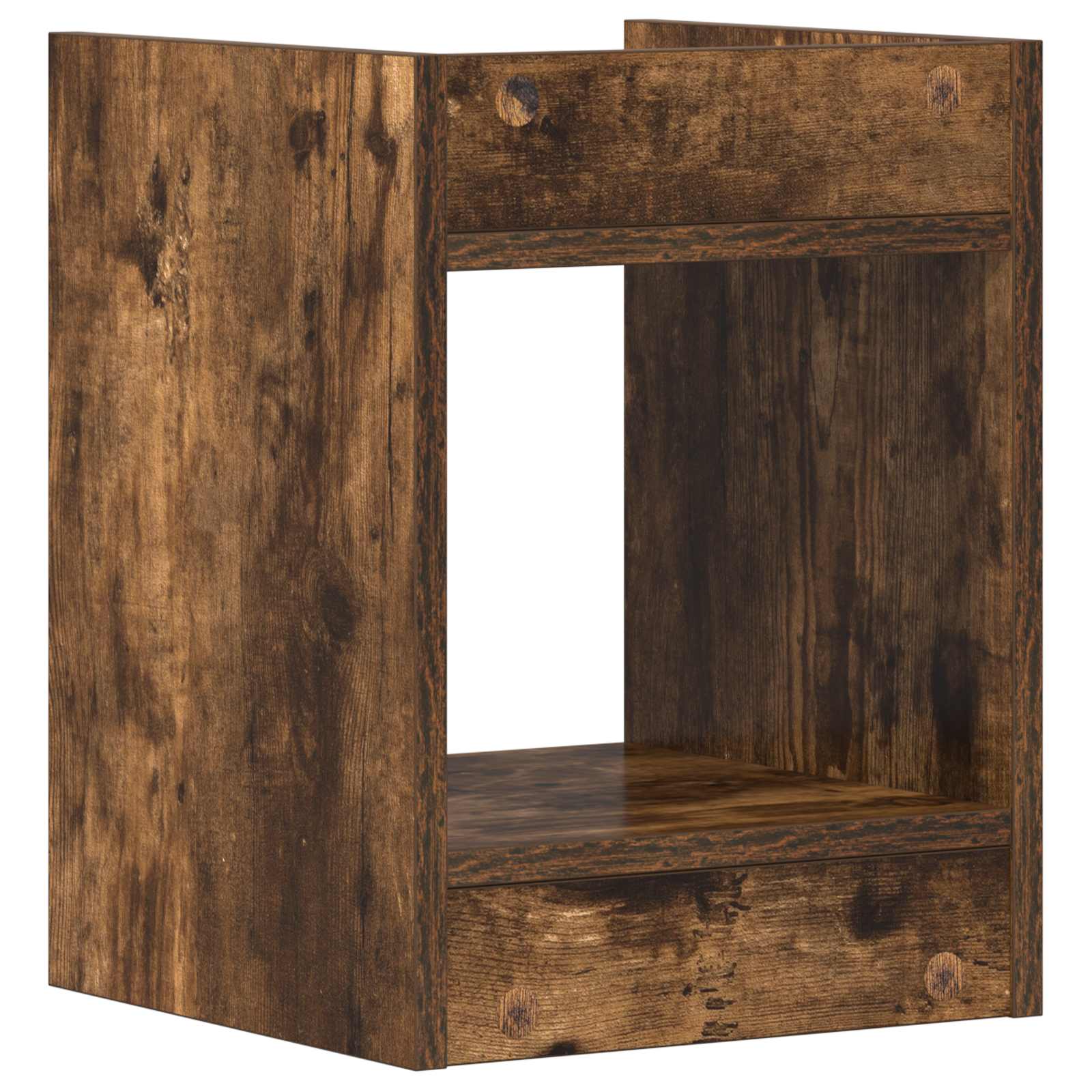 Növényállvány 2 pcs füstölt tölgy 30 x 30 x 40 cm mérnöki fa