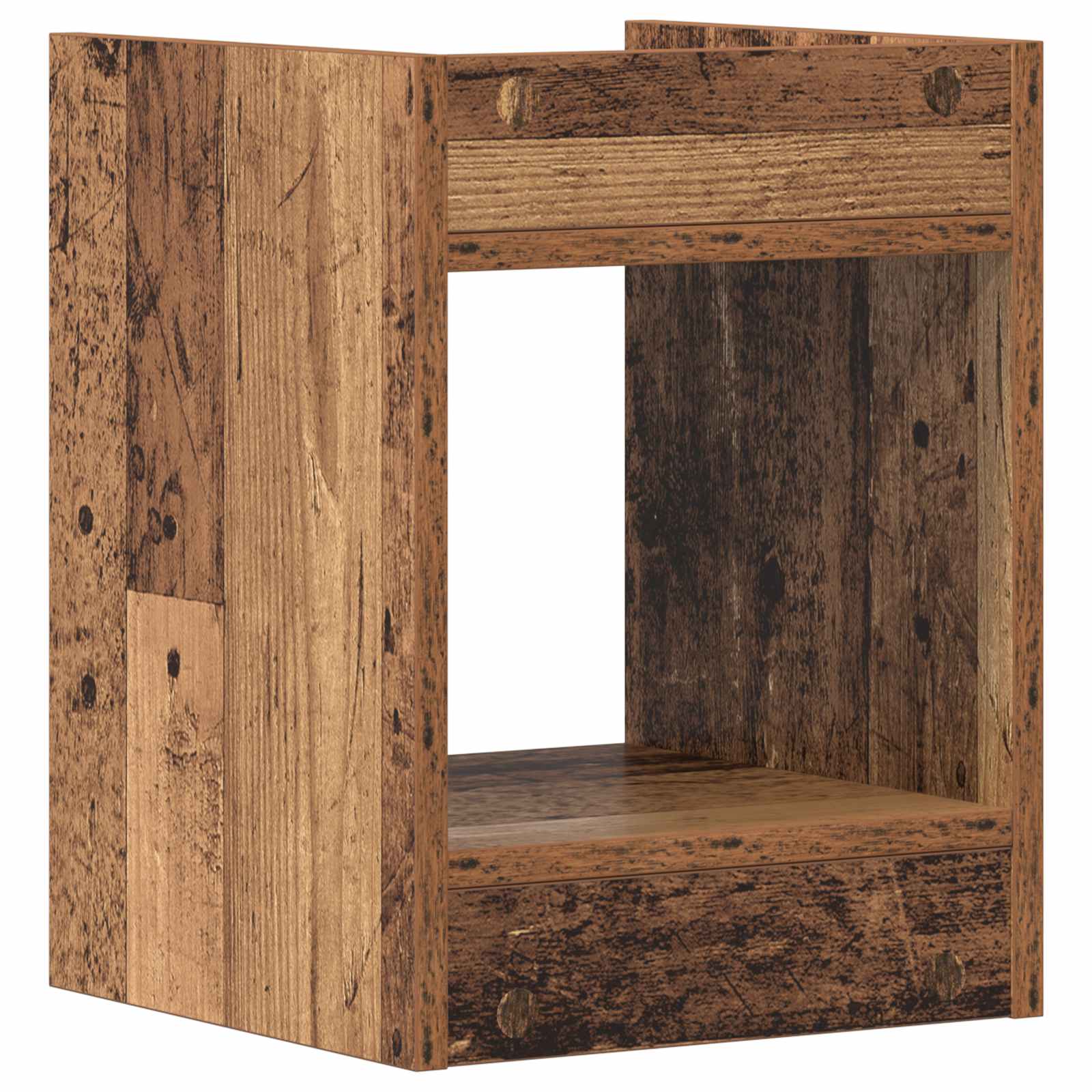 Növényállvány 2 pcs öreg fa 30 x 30 x 40 cm mérnöki fa
