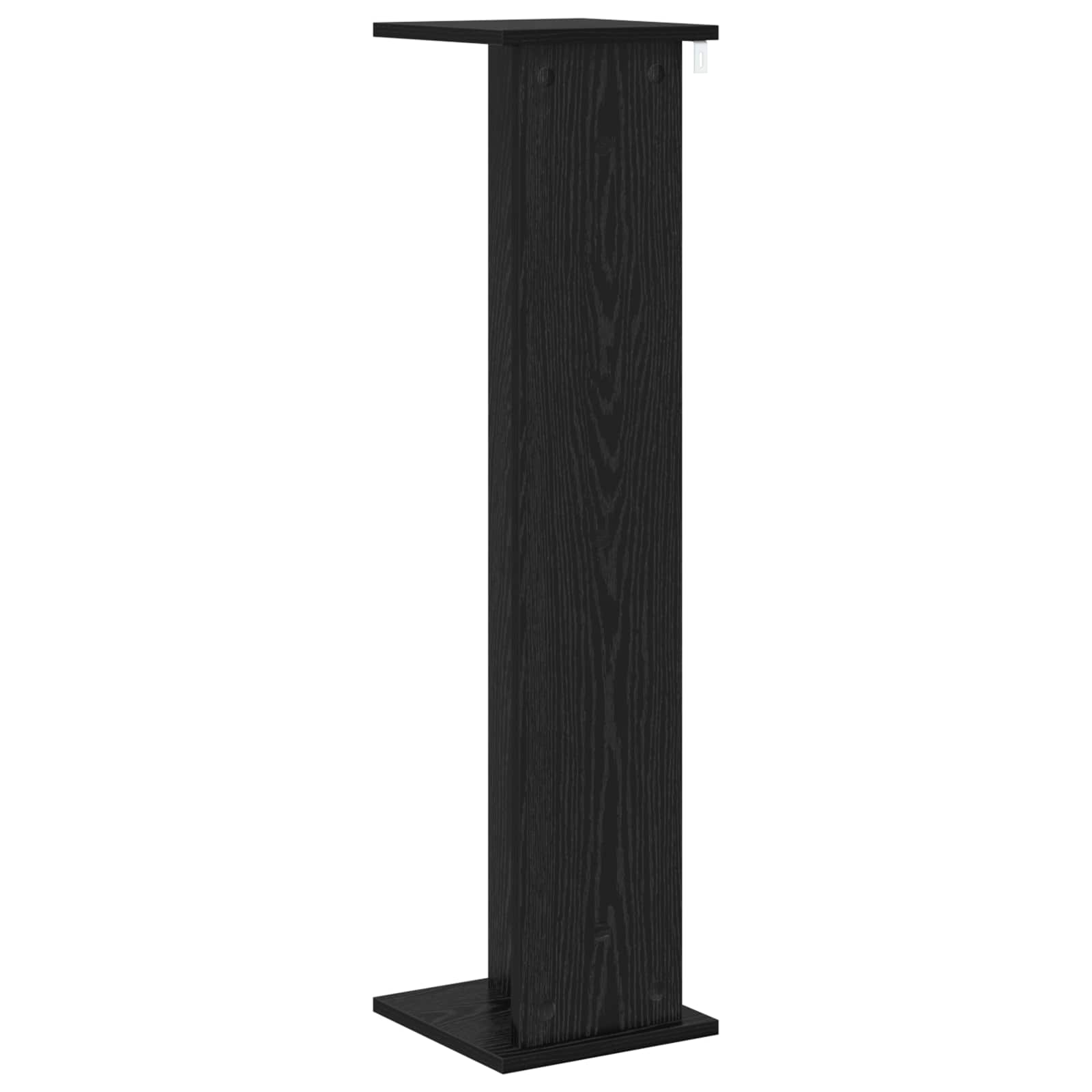 Növényállvány fekete tölgy 25 x 25,5 x 100,5 cm mérnöki fa