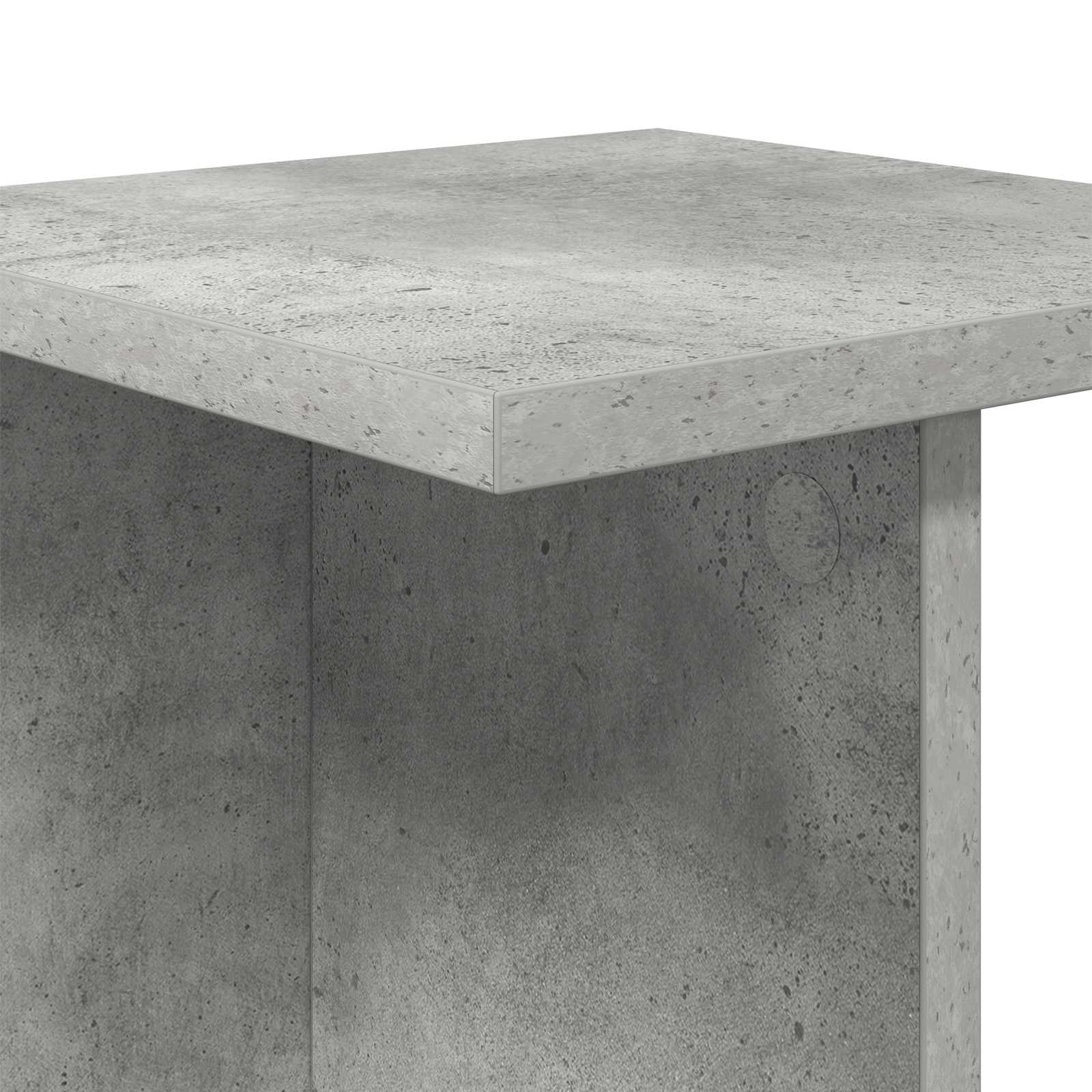 Növényállvány beton szürke 25 x 25,5 x 100,5 cm mérnöki fa