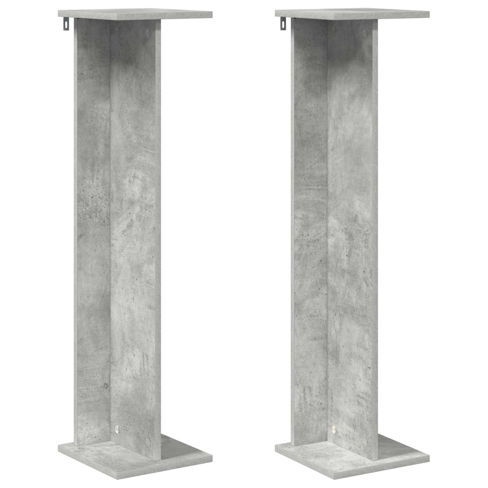 Növényállvány 2 pcs beton szürke 25 x 25,5 x 100,5 cm