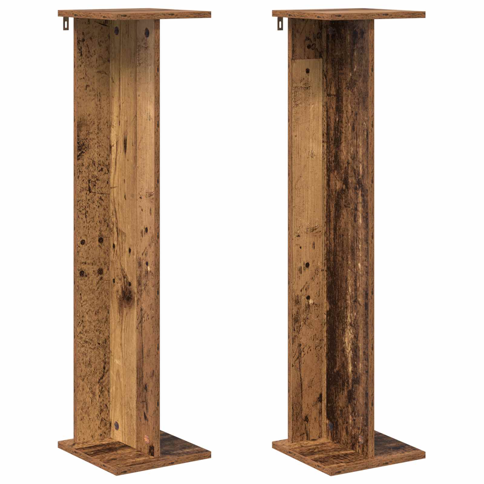 Növényállvány 2 pcs öreg fa 25 x 25,5 x 100,5 cm mérnöki fa