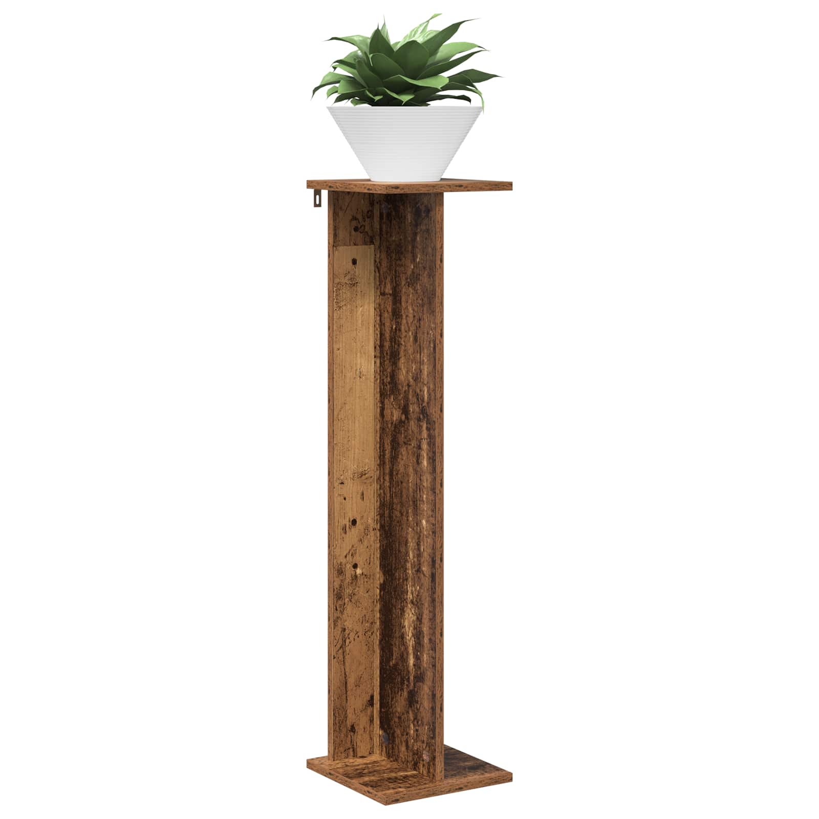Növényállvány 2 pcs öreg fa 25 x 25,5 x 100,5 cm mérnöki fa