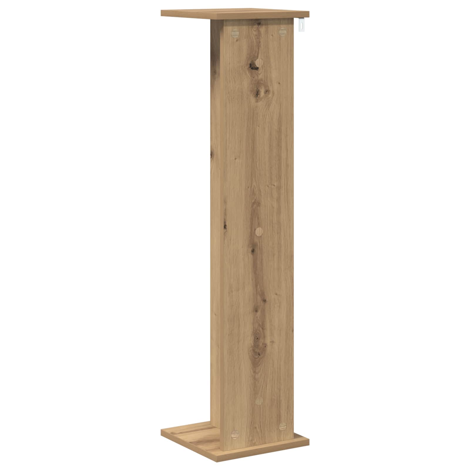 Növényállvány kézműves tölgy 25 x 25,5 x 100,5 cm mérnöki fa