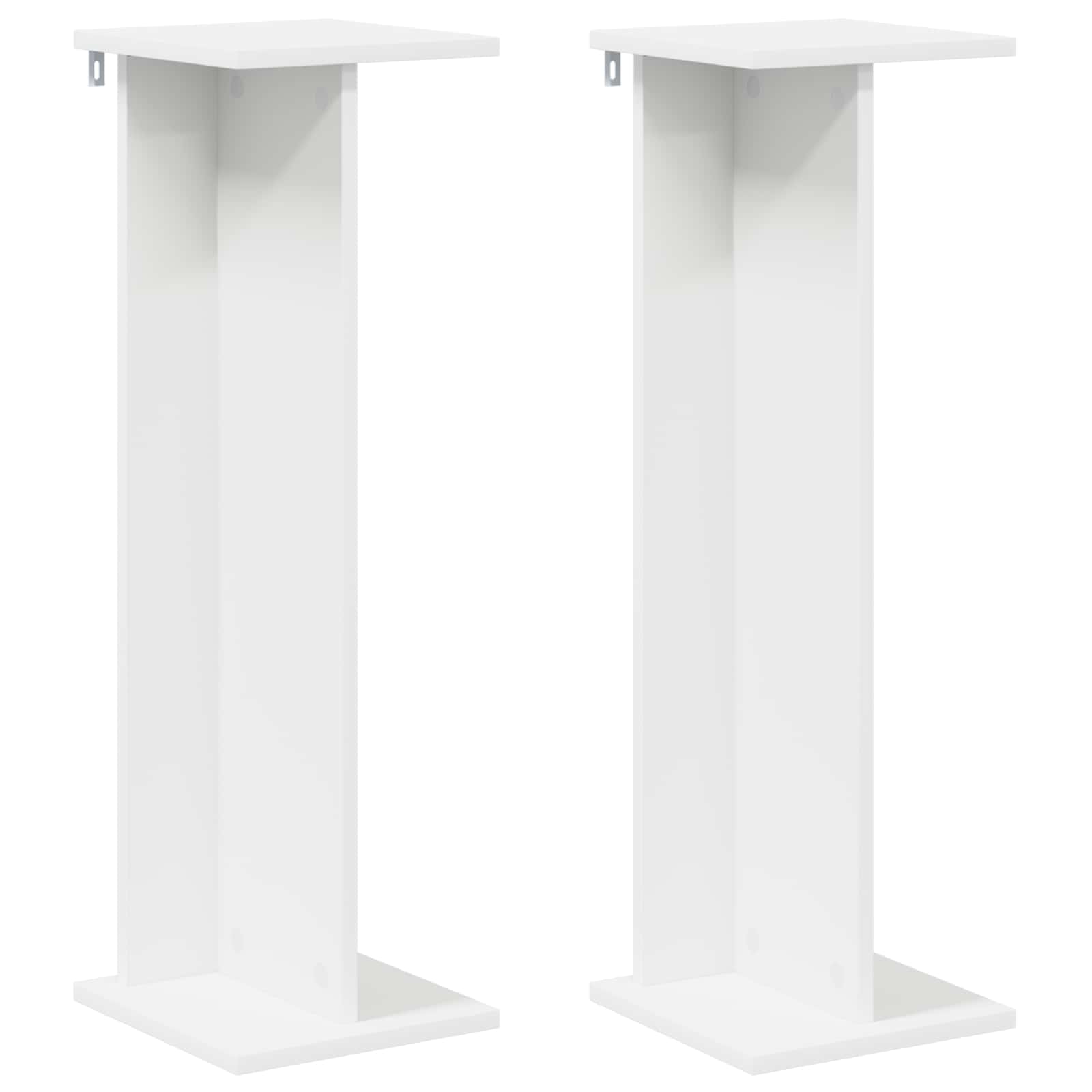 Növényállvány 2 pcs fehér 25 x 25,5 x 80,5 cm mérnöki fa