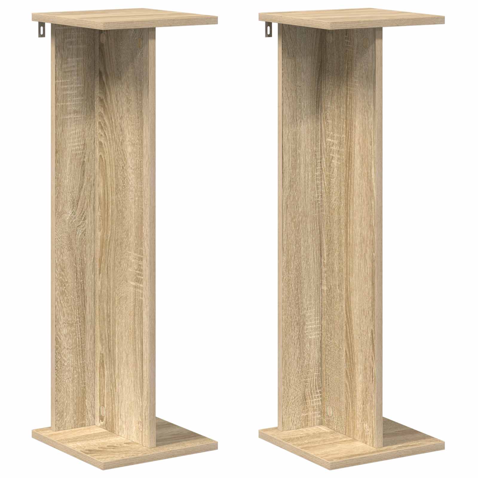Növényállvány 2 pcs sonoma tölgy 25 x 25,5 x 80,5 cm mérnöki fa