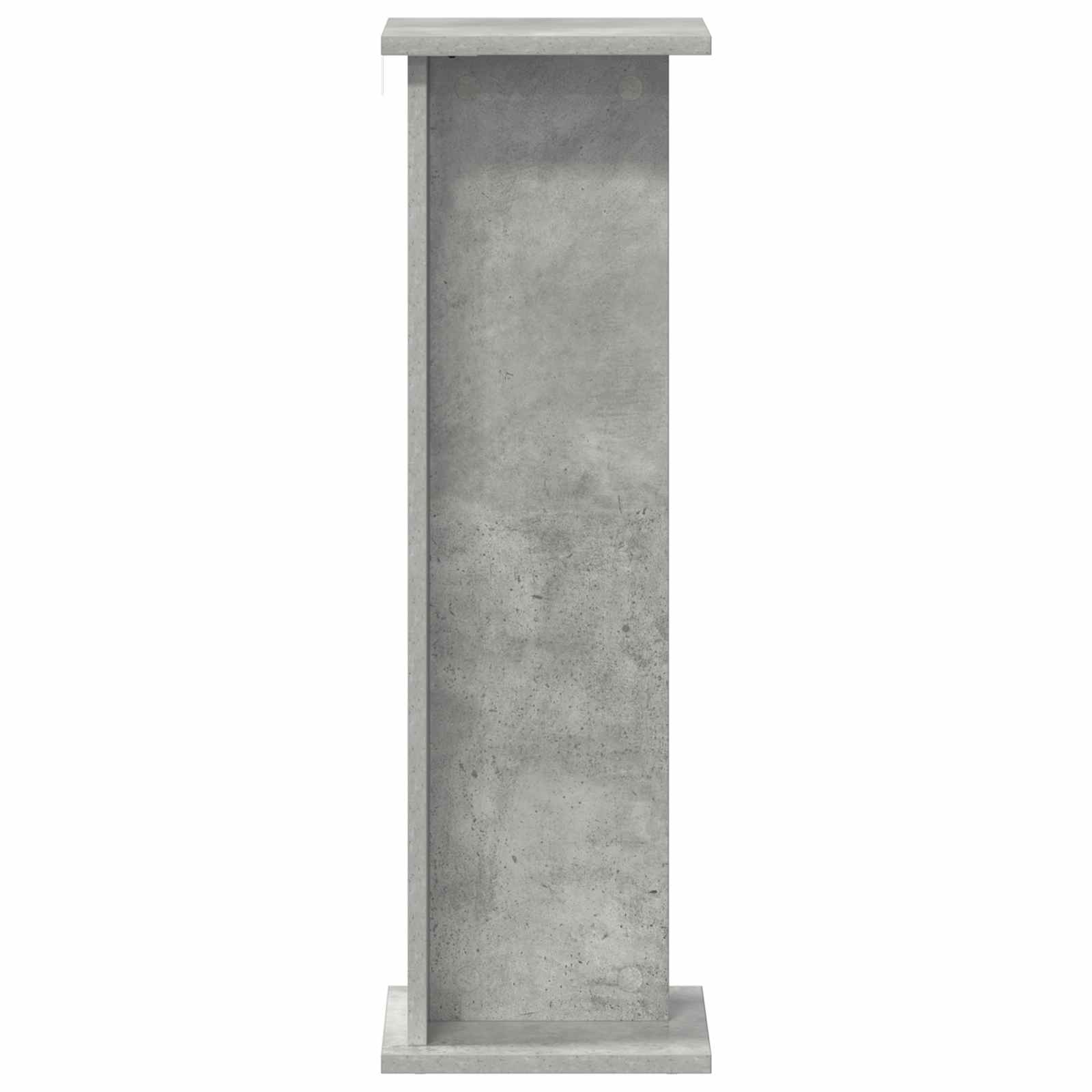 Növényállvány beton szürke 25 x 25,5 x 80,5 cm mérnöki fa