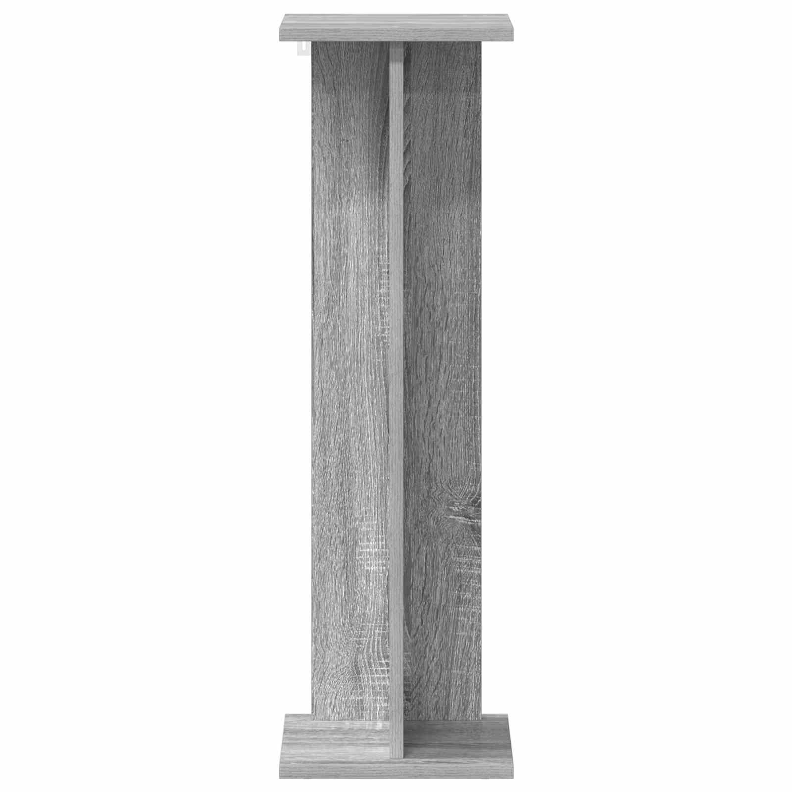 Növényállvány szürke sonoma 25 x 25,5 x 80,5 cm mérnöki fa