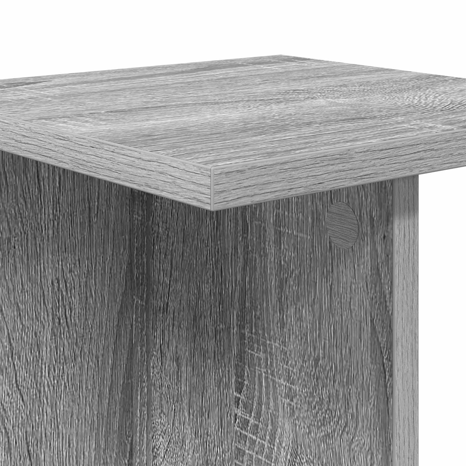 Növényállvány 2 pcs szürke sonoma 25 x 25,5 x 80,5 cm