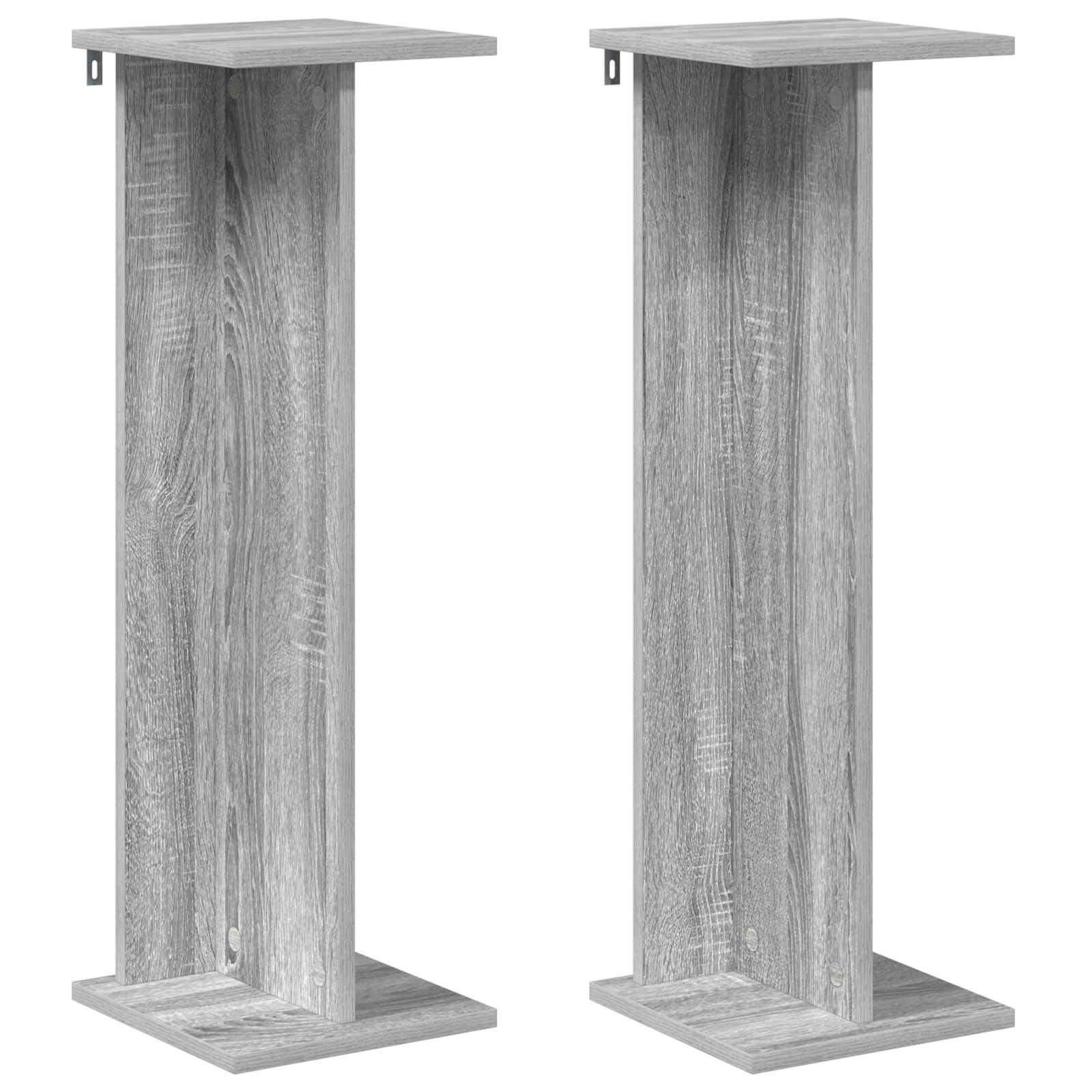 Növényállvány 2 pcs szürke sonoma 25 x 25,5 x 80,5 cm