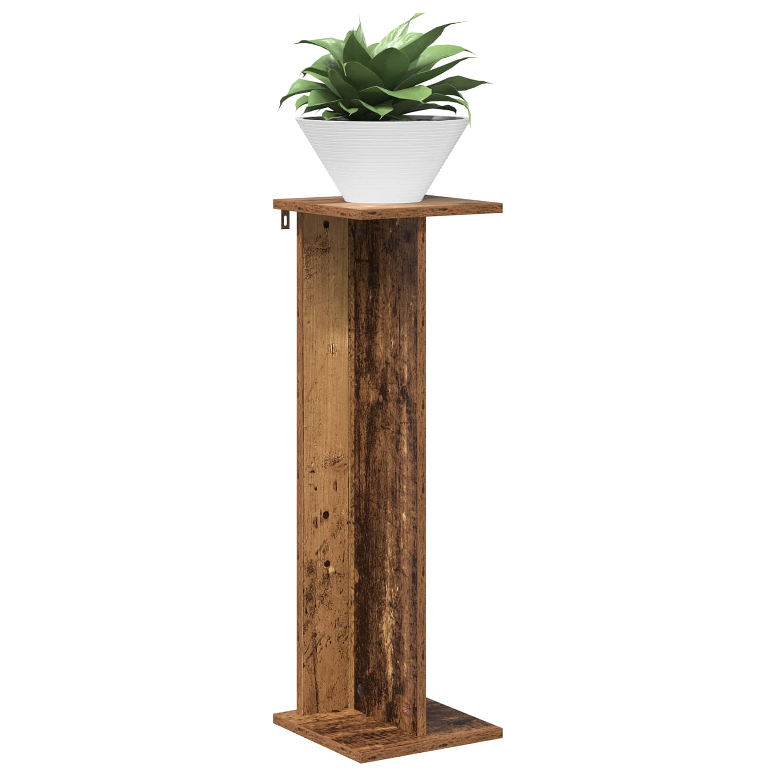 Növényállvány 2 pcs öreg fa 25 x 25,5 x 80,5 cm mérnöki fa