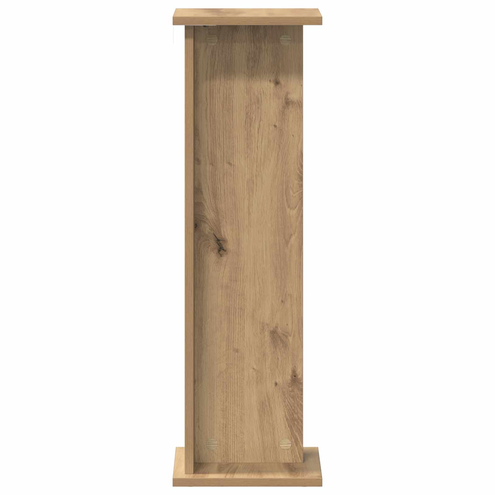 Növényállvány kézműves tölgy 25 x 25,5 x 80,5 cm mérnöki fa