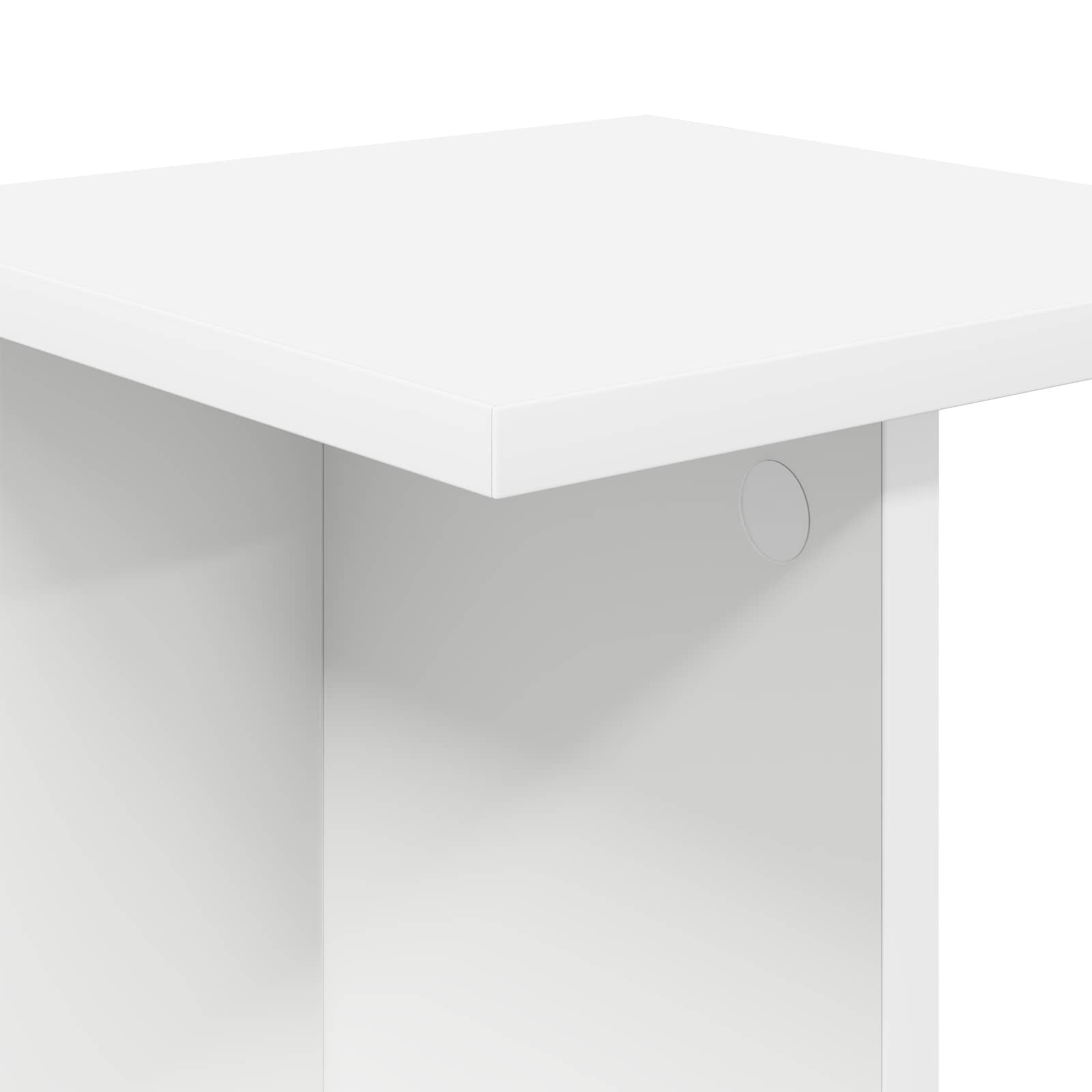 Növényállvány 2 pcs fehér 25 x 25,5 x 60,5 cm mérnöki fa