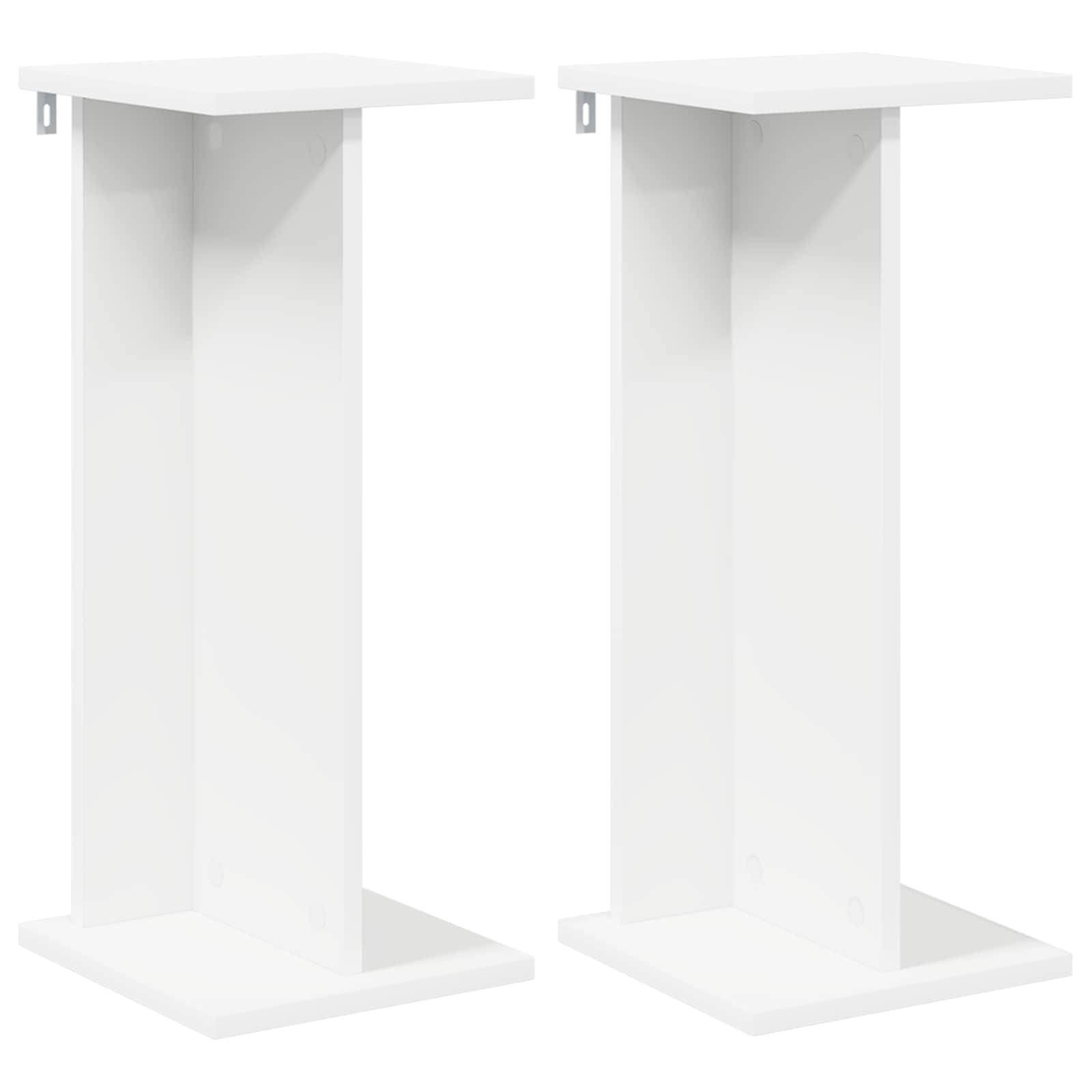 Növényállvány 2 pcs fehér 25 x 25,5 x 60,5 cm mérnöki fa