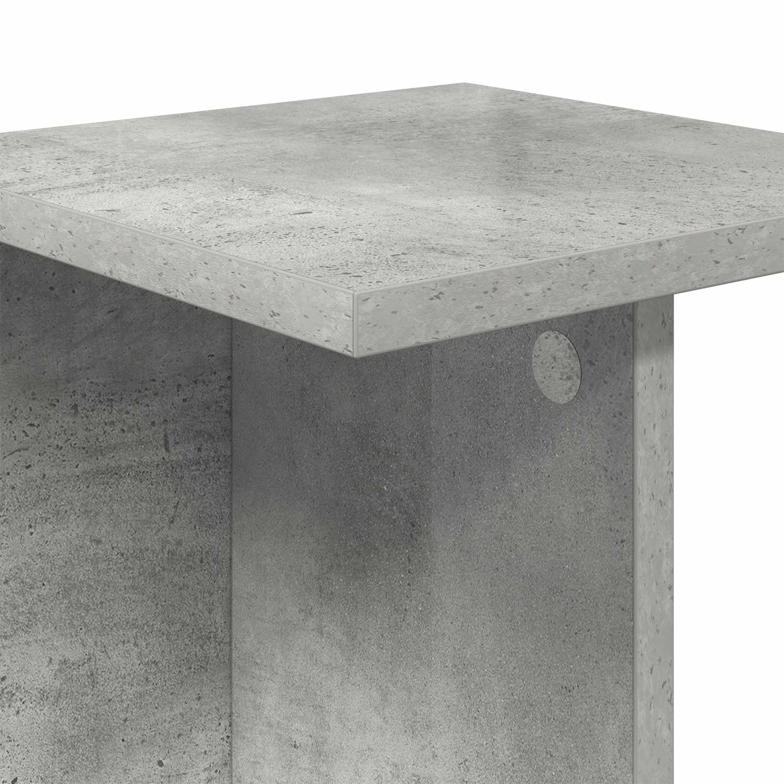 Növényállvány beton szürke 25 x 25,5 x 60,5 cm mérnöki fa