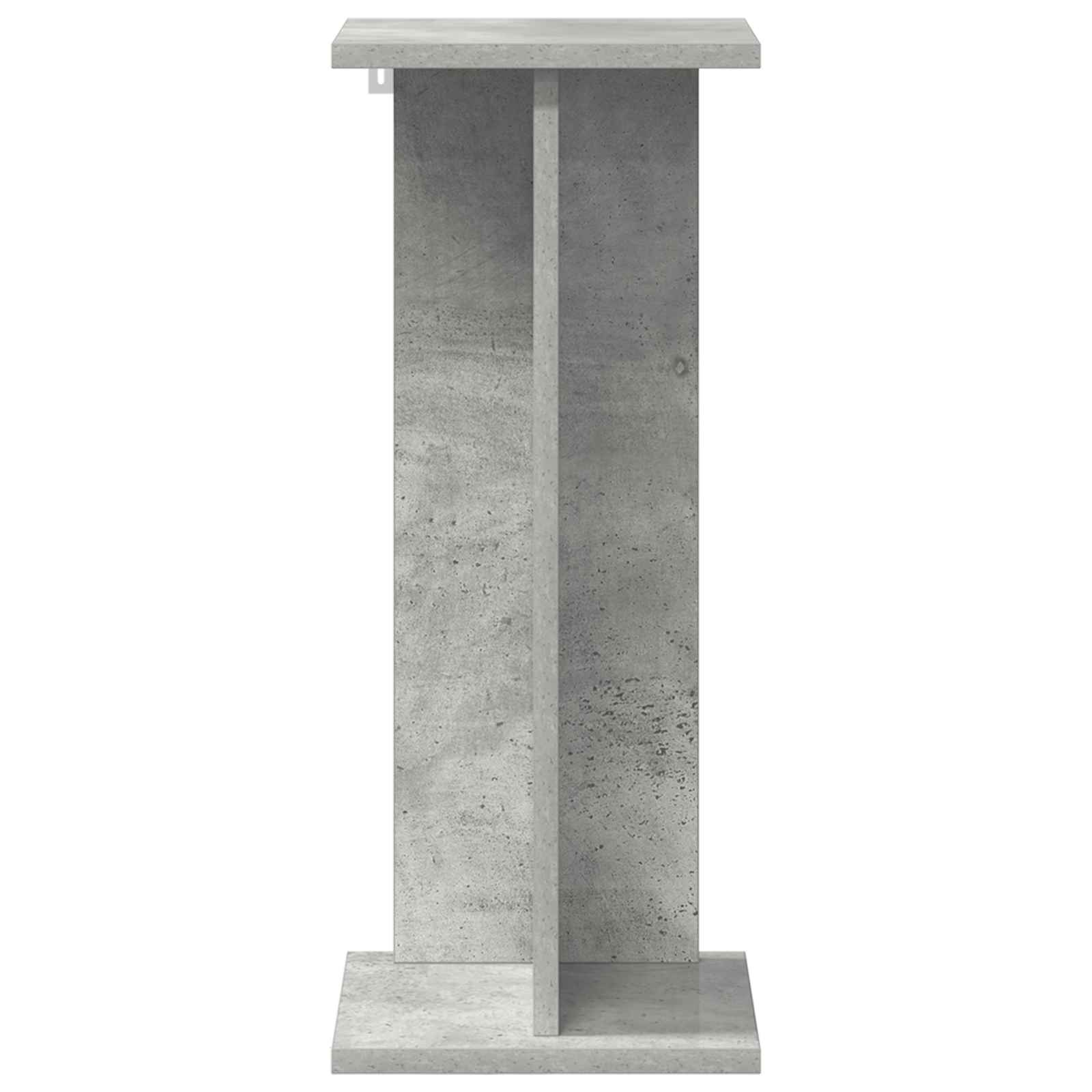Növényállvány beton szürke 25 x 25,5 x 60,5 cm mérnöki fa