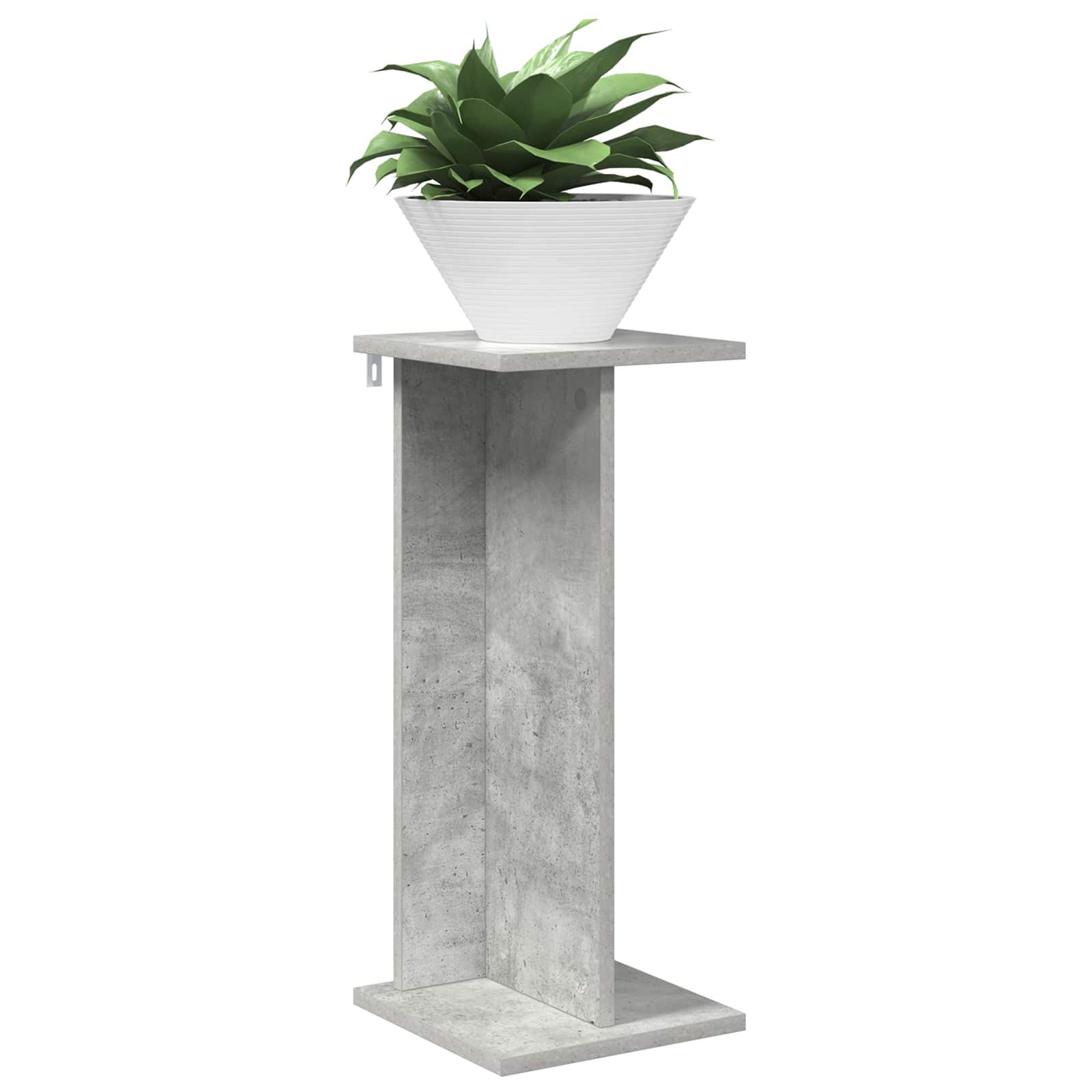 Növényállvány 2 pcs beton szürke 25 x 25,5 x 60,5 cm mérnöki fa