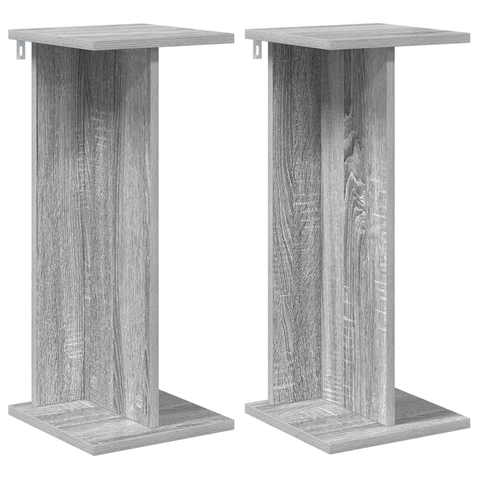 Növényállvány 2 pcs szürke sonoma 25 x 25,5 x 60,5 cm