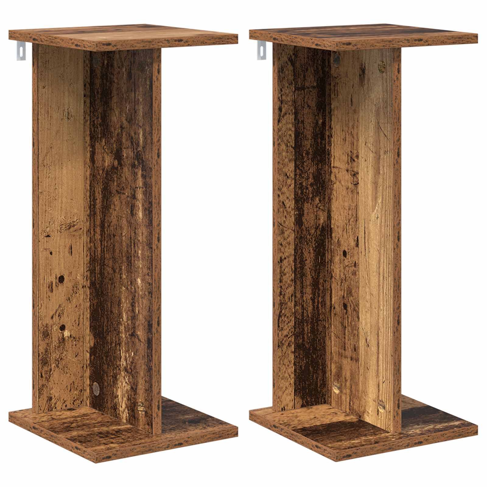 Növényállvány 2 pcs öreg fa 25 x 25,5 x 60,5 cm mérnöki fa