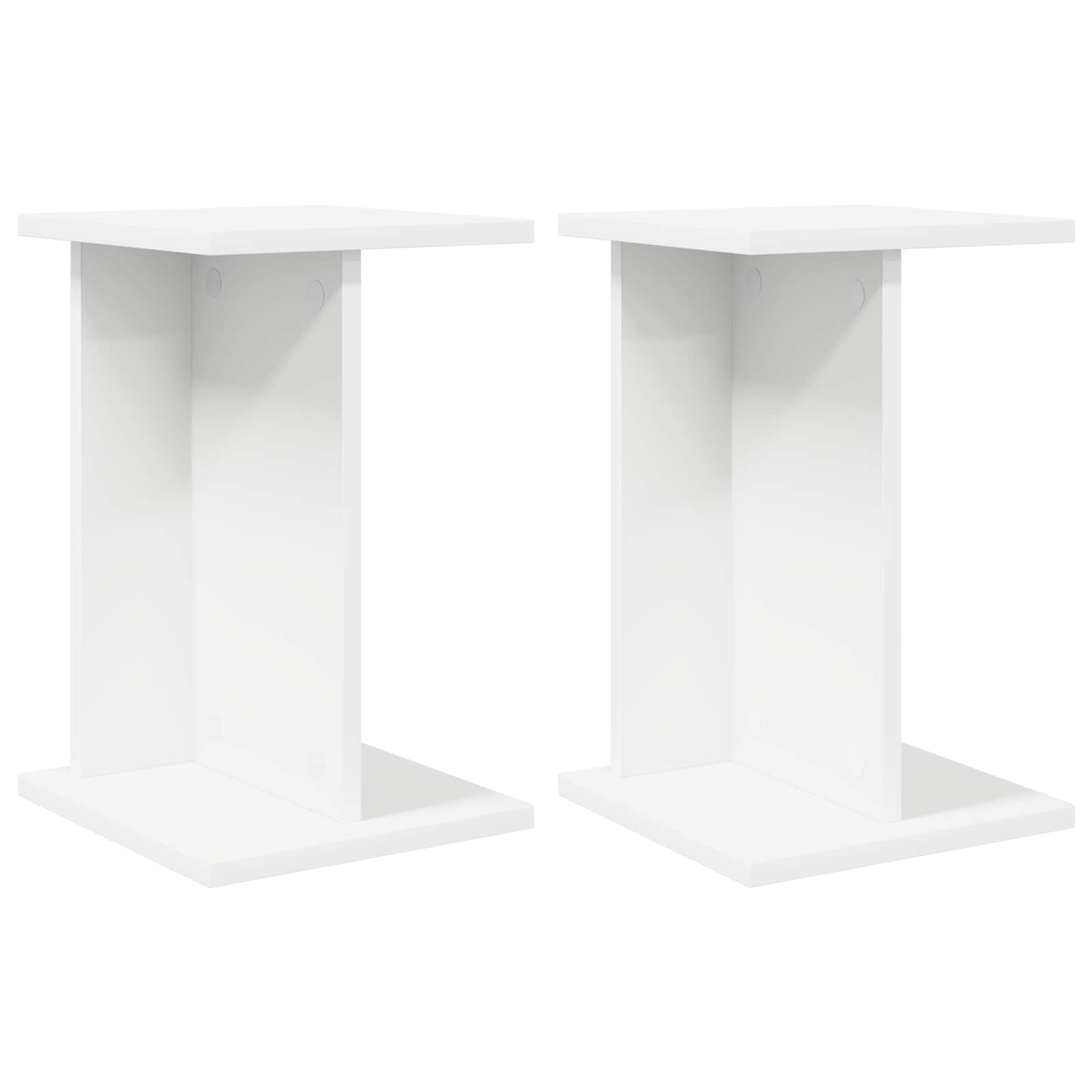 Növényállvány 2 pcs fehér 25 x 25,5 x 40,5 cm mérnöki fa