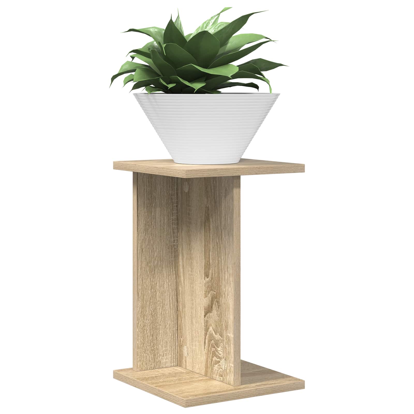 Növényállvány 2 pcs sonoma tölgy 25 x 25,5 x 40,5 cm mérnöki fa