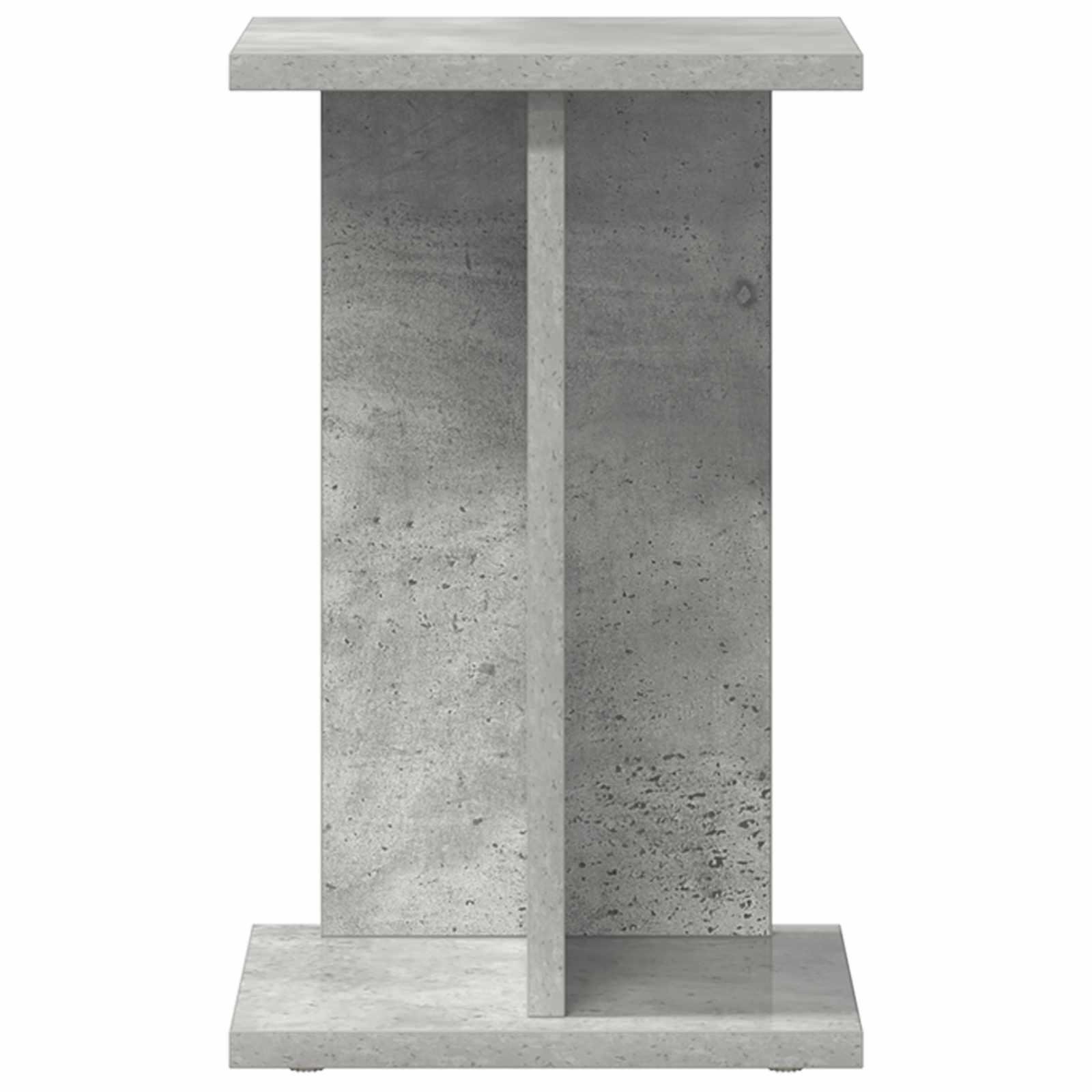 Növényállvány beton szürke 25 x 25,5 x 40,5 cm mérnöki fa