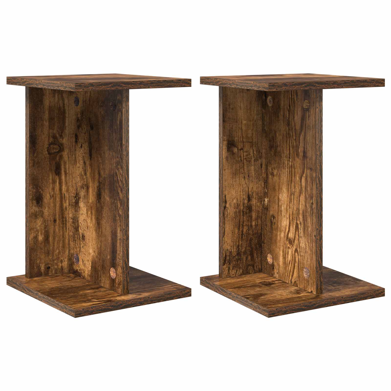 Növényállvány 2 pcs füstölt tölgy 25 x 25,5 x 40,5 cm