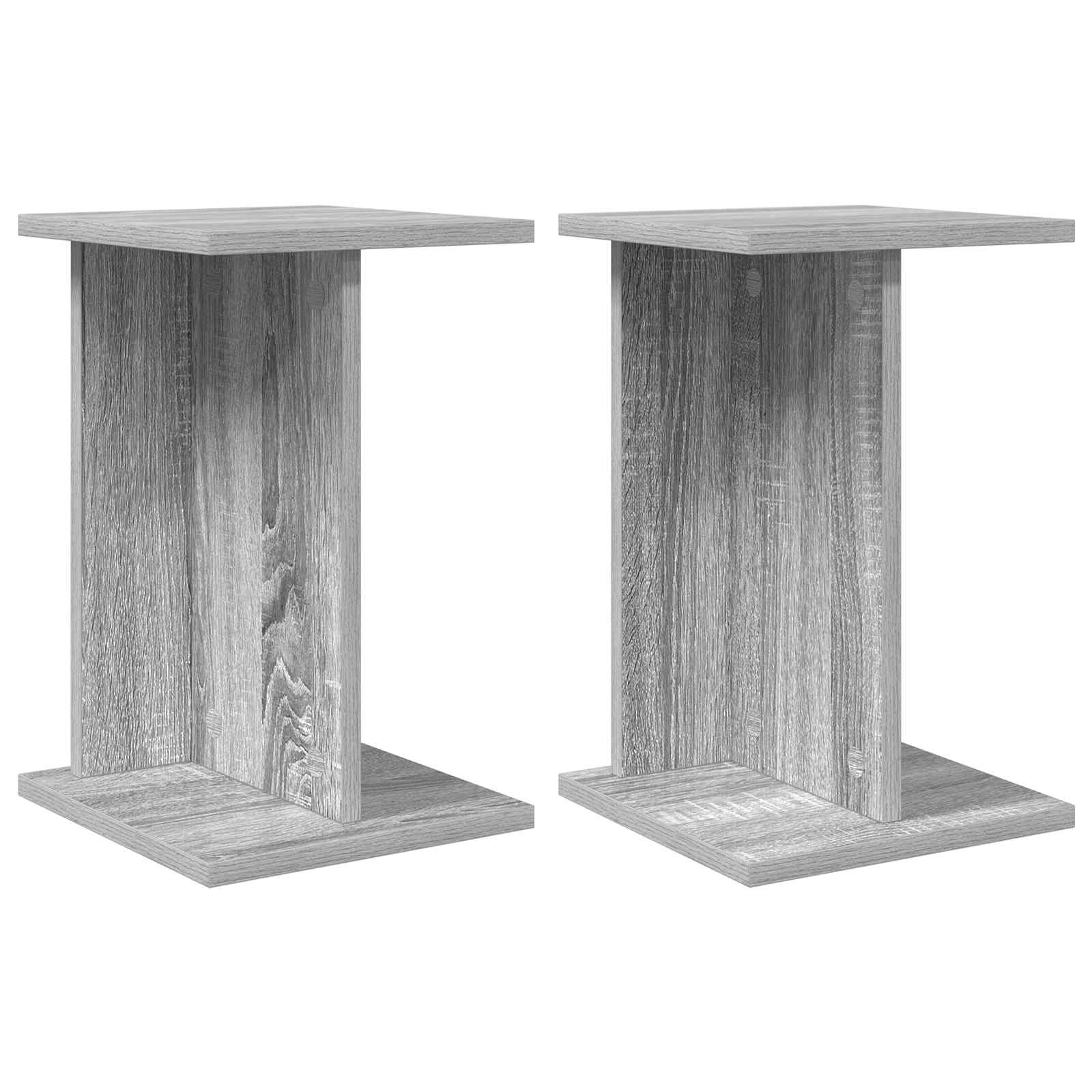 Növényállvány 2 pcs szürke sonoma 25 x 25,5 x 40,5 cm