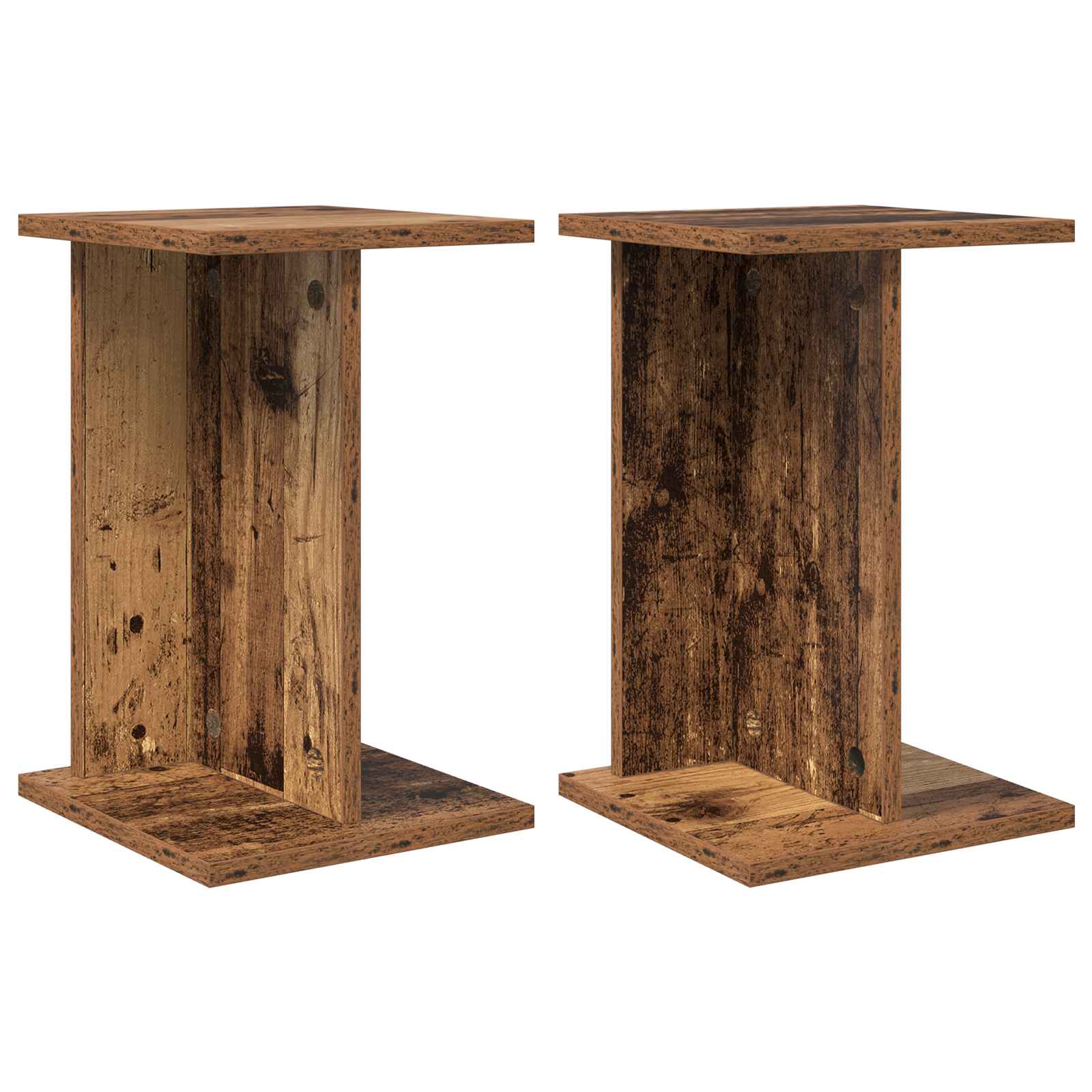 Növényállvány 2 pcs öreg fa 25 x 25,5 x 40,5 cm mérnöki fa