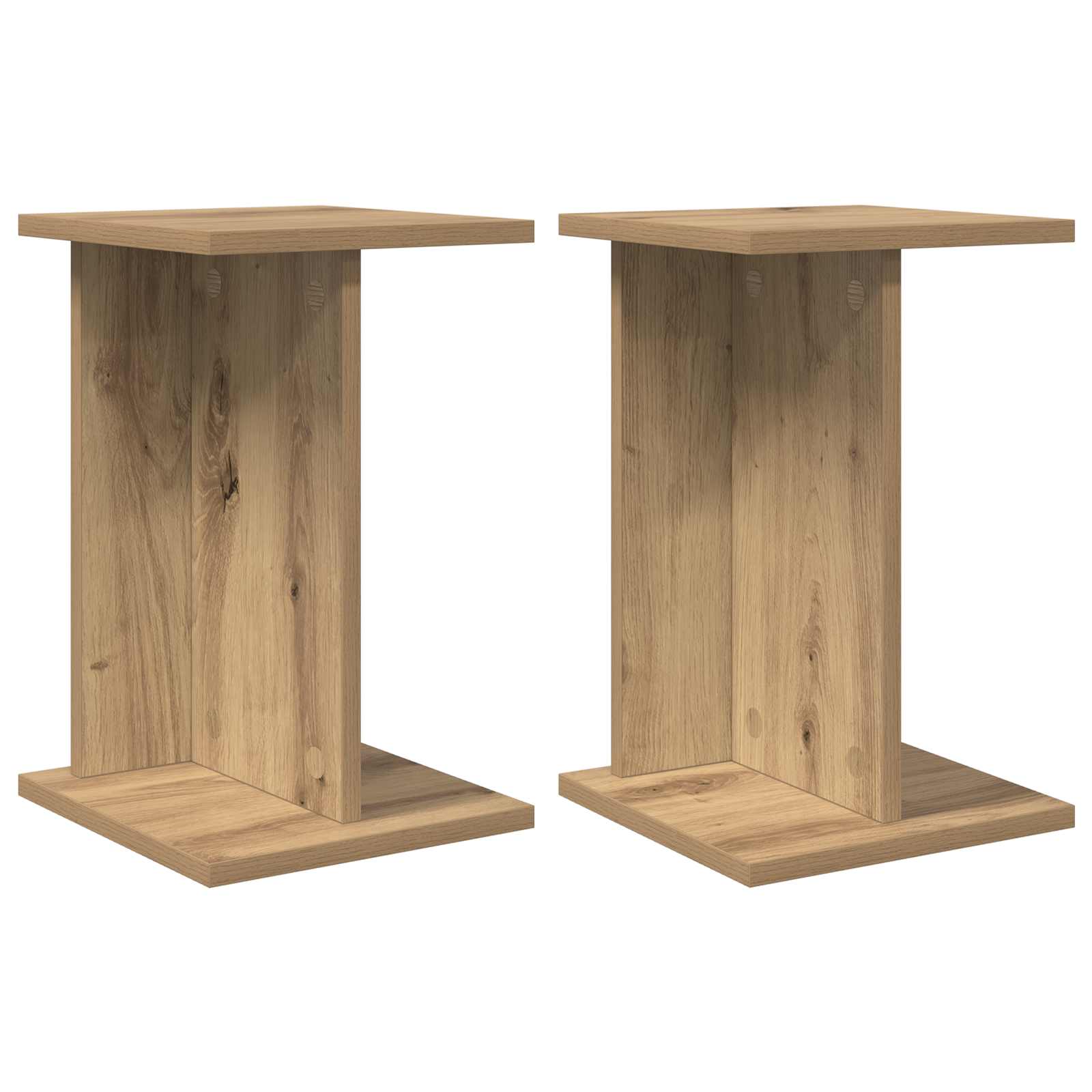 Növényállvány 2 pcs kézműves tölgy 25 x 25,5 x 40,5 cm