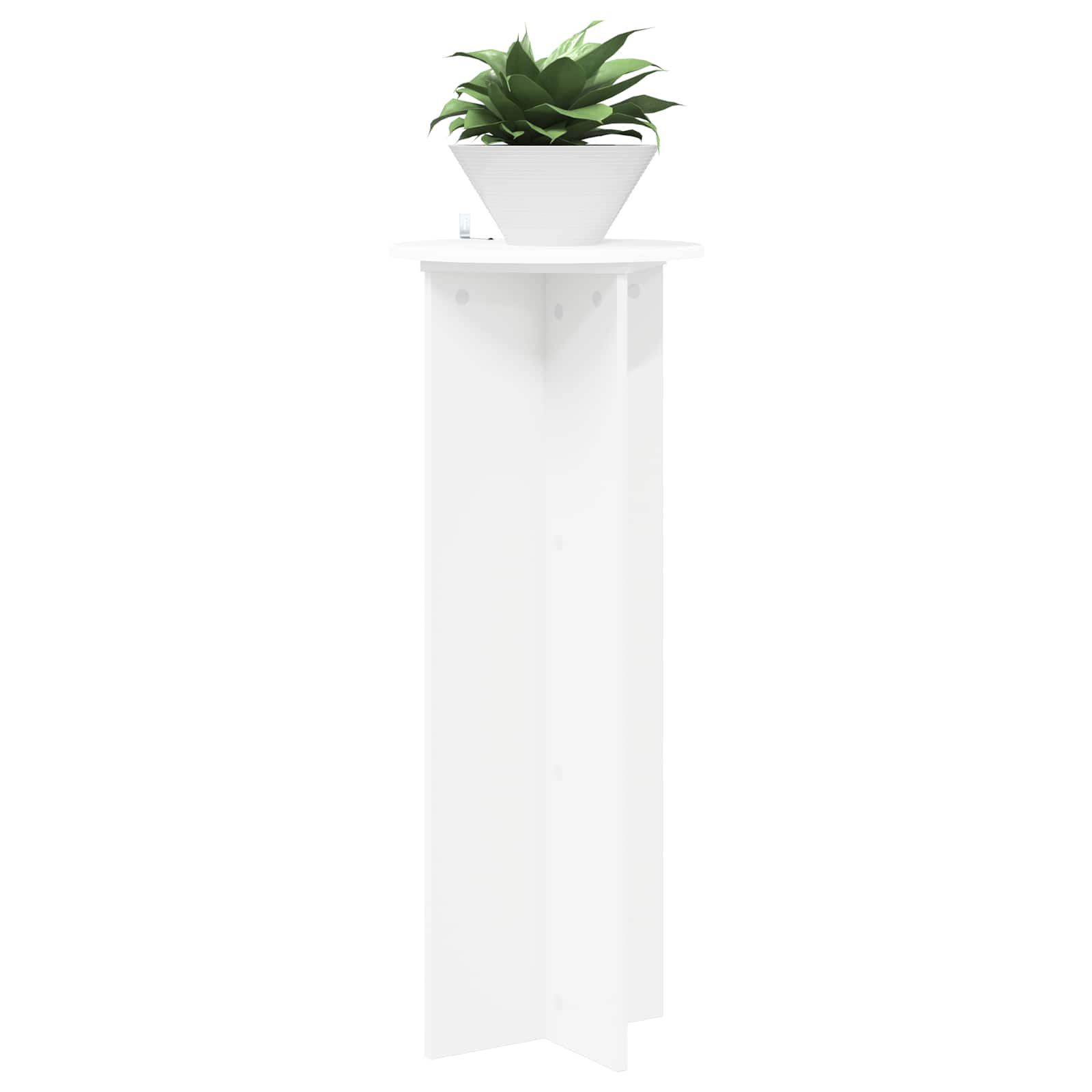 Növényállvány 2 pcs fehér ø40 x 100 cm szerelt fa