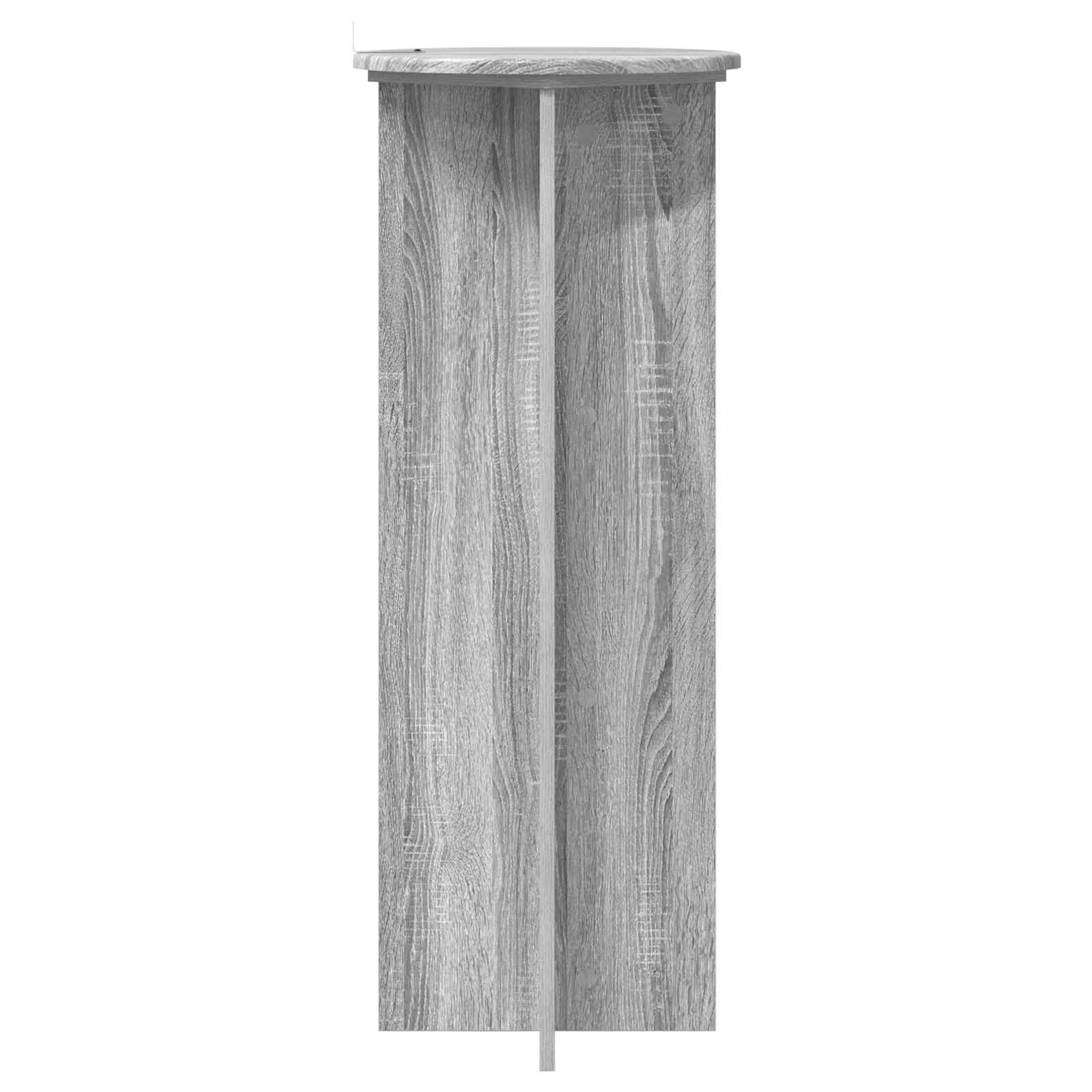 Növényállvány 2 pcs szürke sonoma ø40 x 100 cm szerelt fa