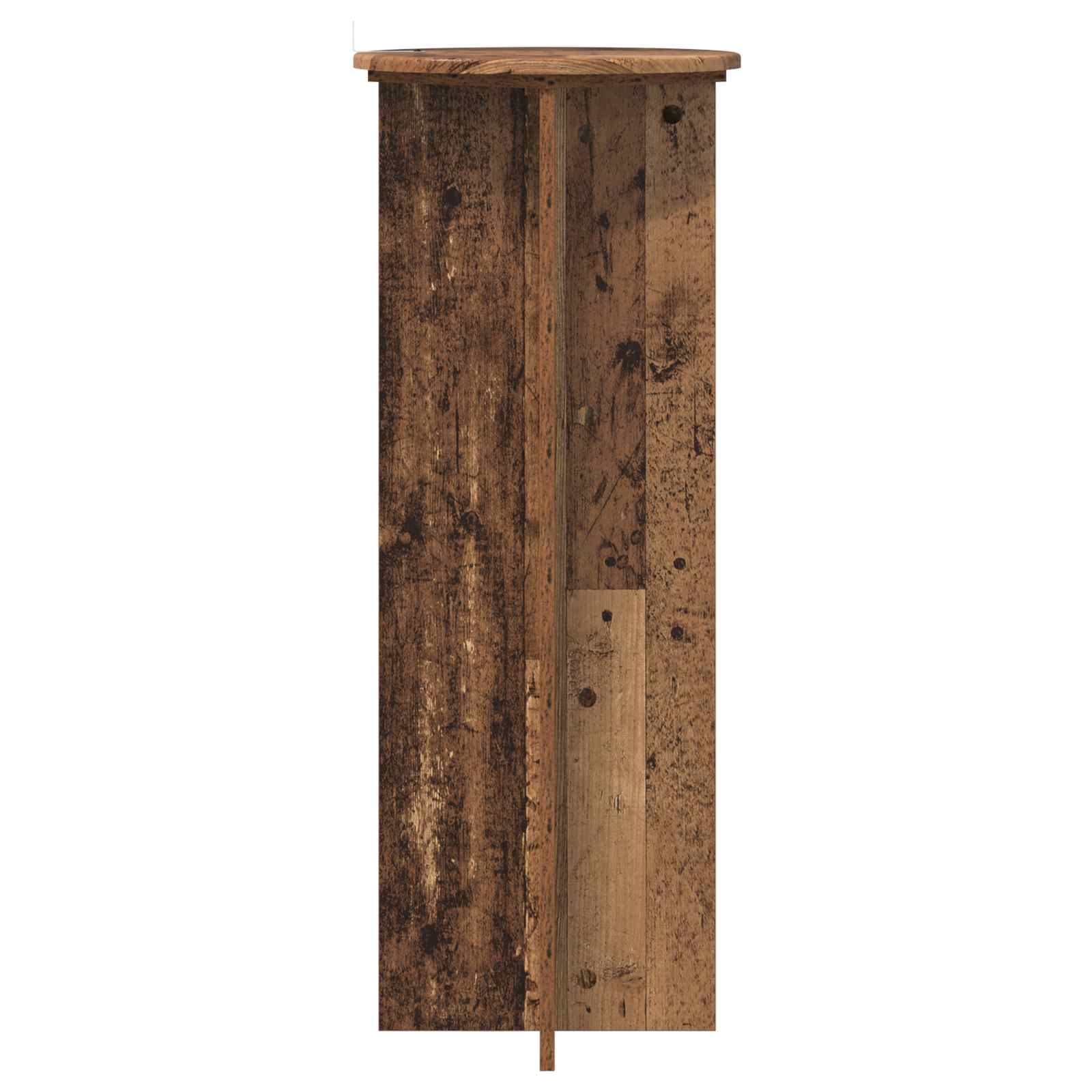 Növényállvány 2 pcs antik fa ø40 x 100 cm szerelt fa