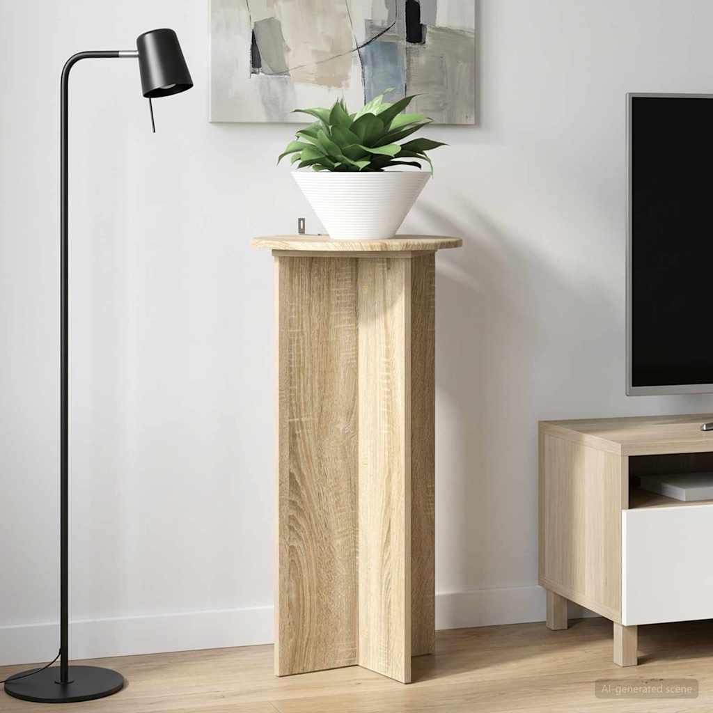 Növényállvány 2 pcs sonoma tölgy 40 x 40 x 80 cm szerelt fa