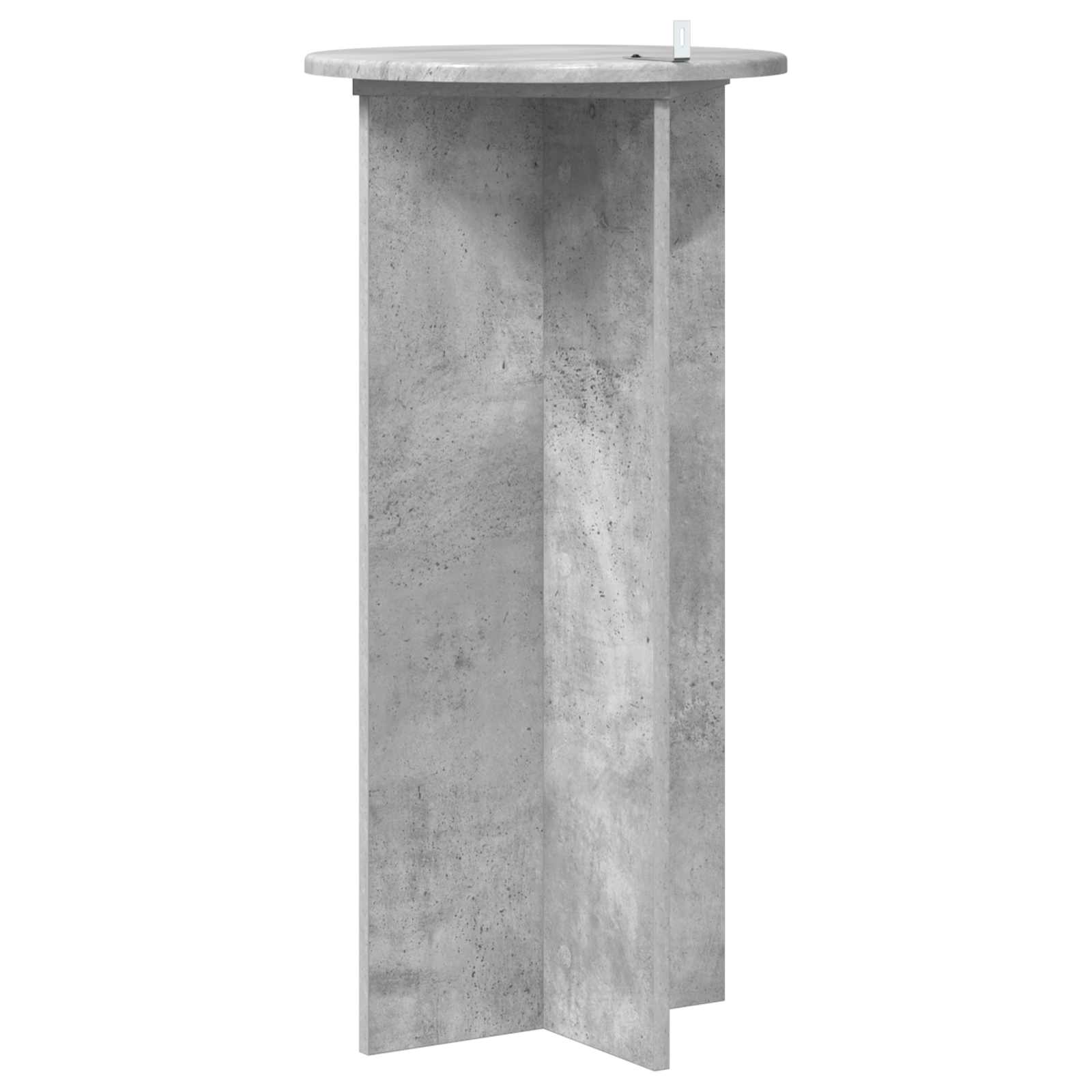 Növényállvány 2 pcs betonszürke 40 x 40 x 80 cm szerelt fa