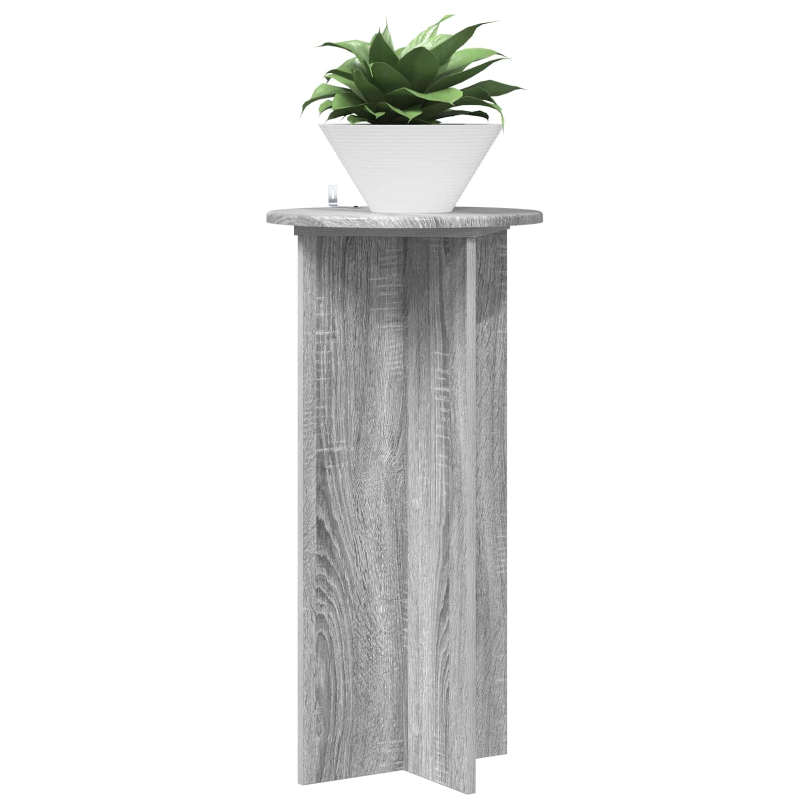 Növényállvány 2 pcs szürke sonoma 40 x 40 x 80 cm szerelt fa