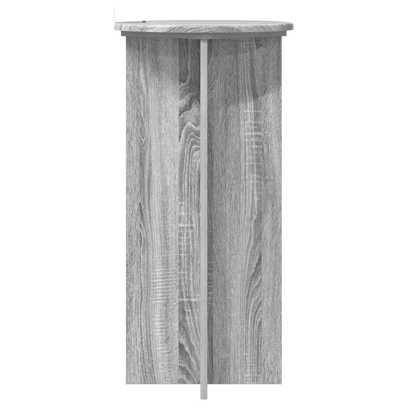 Növényállvány 2 pcs szürke sonoma 40 x 40 x 80 cm szerelt fa
