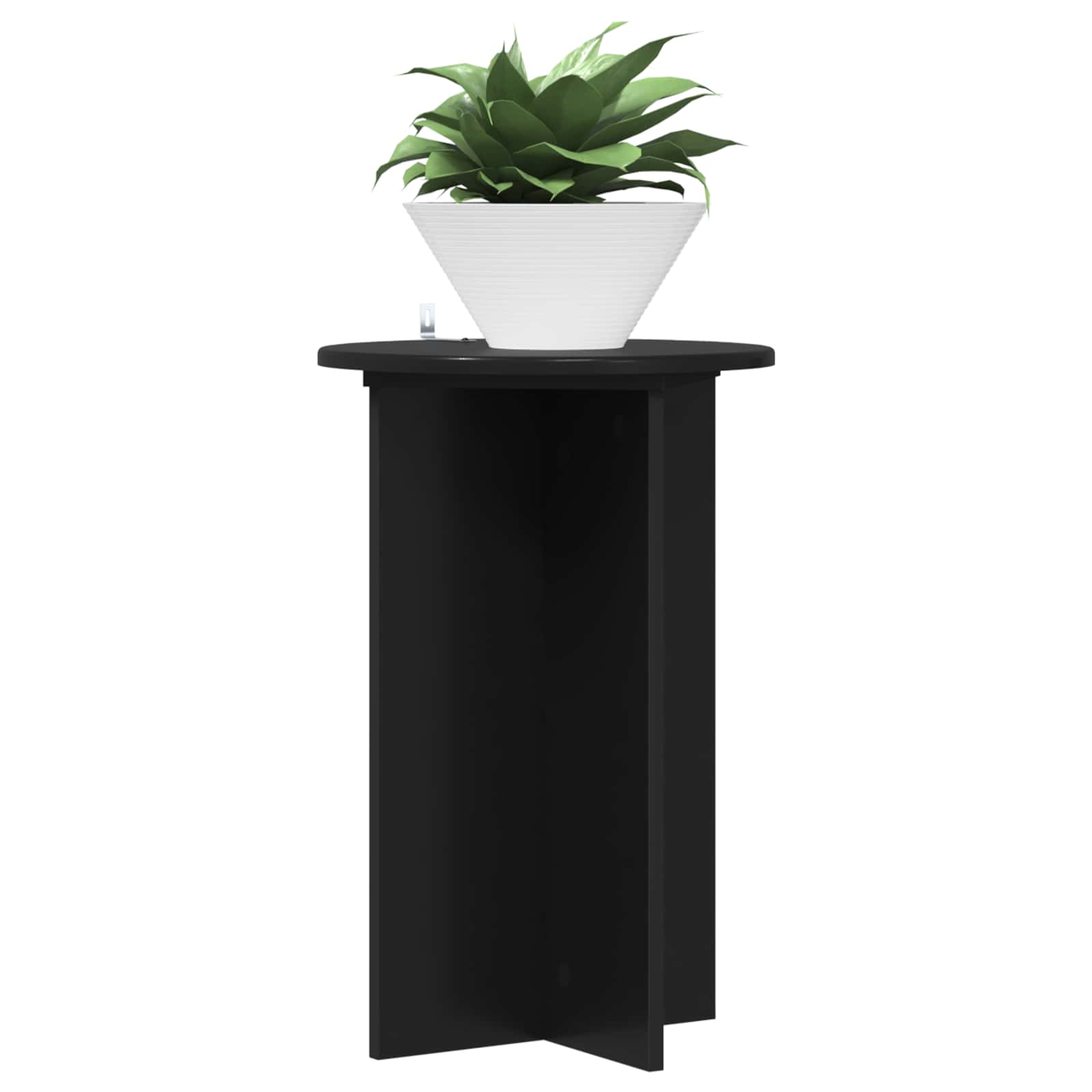 Növényállvány 2 pcs fekete ø40 x 60 cm szerelt fa