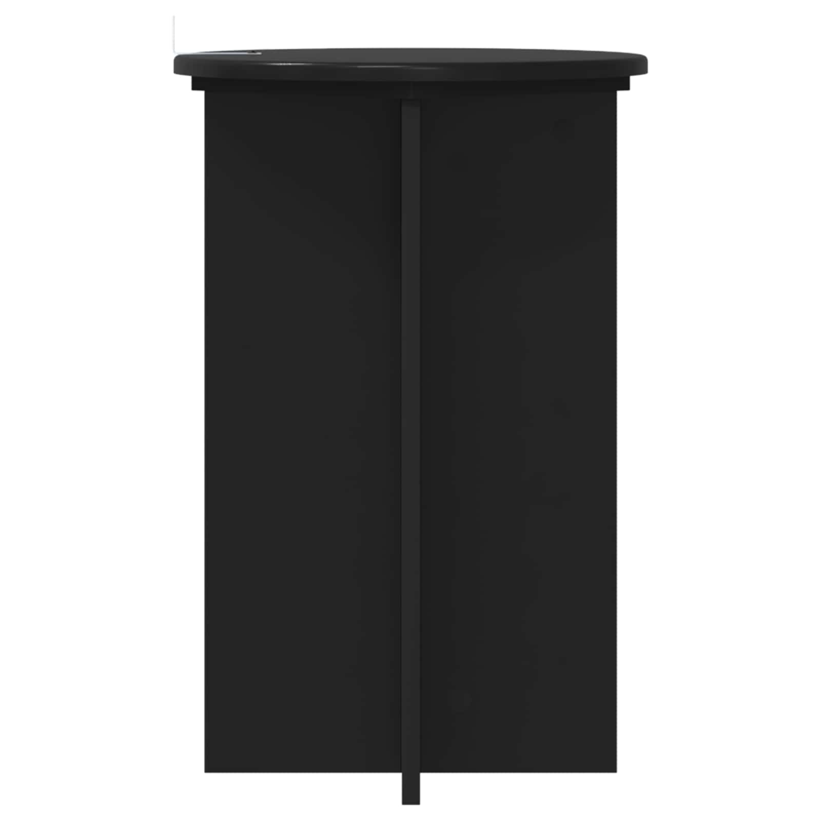 Növényállvány 2 pcs fekete ø40 x 60 cm szerelt fa