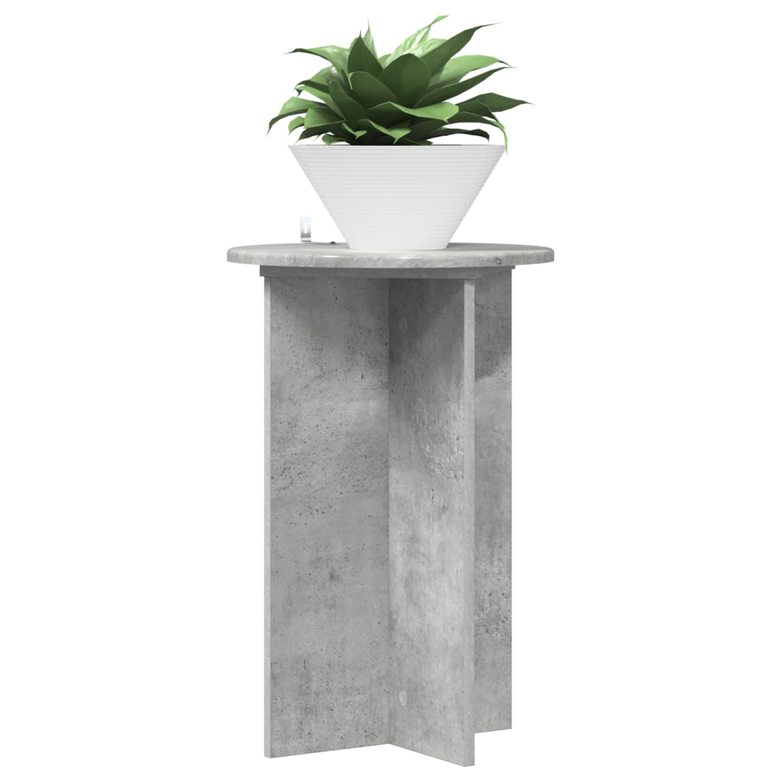 Növényállvány 2 pcs betonszürke ø40 x 60 cm szerelt fa