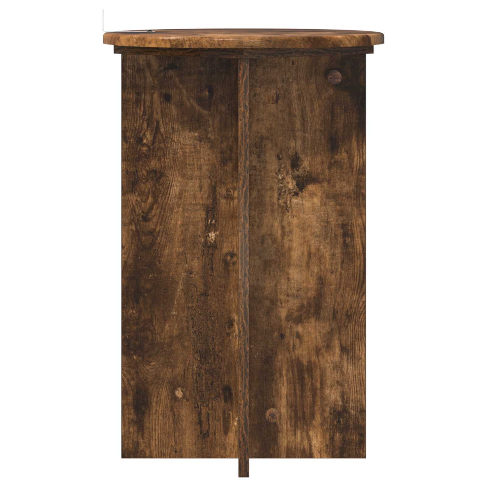 Növényállvány 2 pcs füstös tölgy ø40 x 60 cm szerelt fa