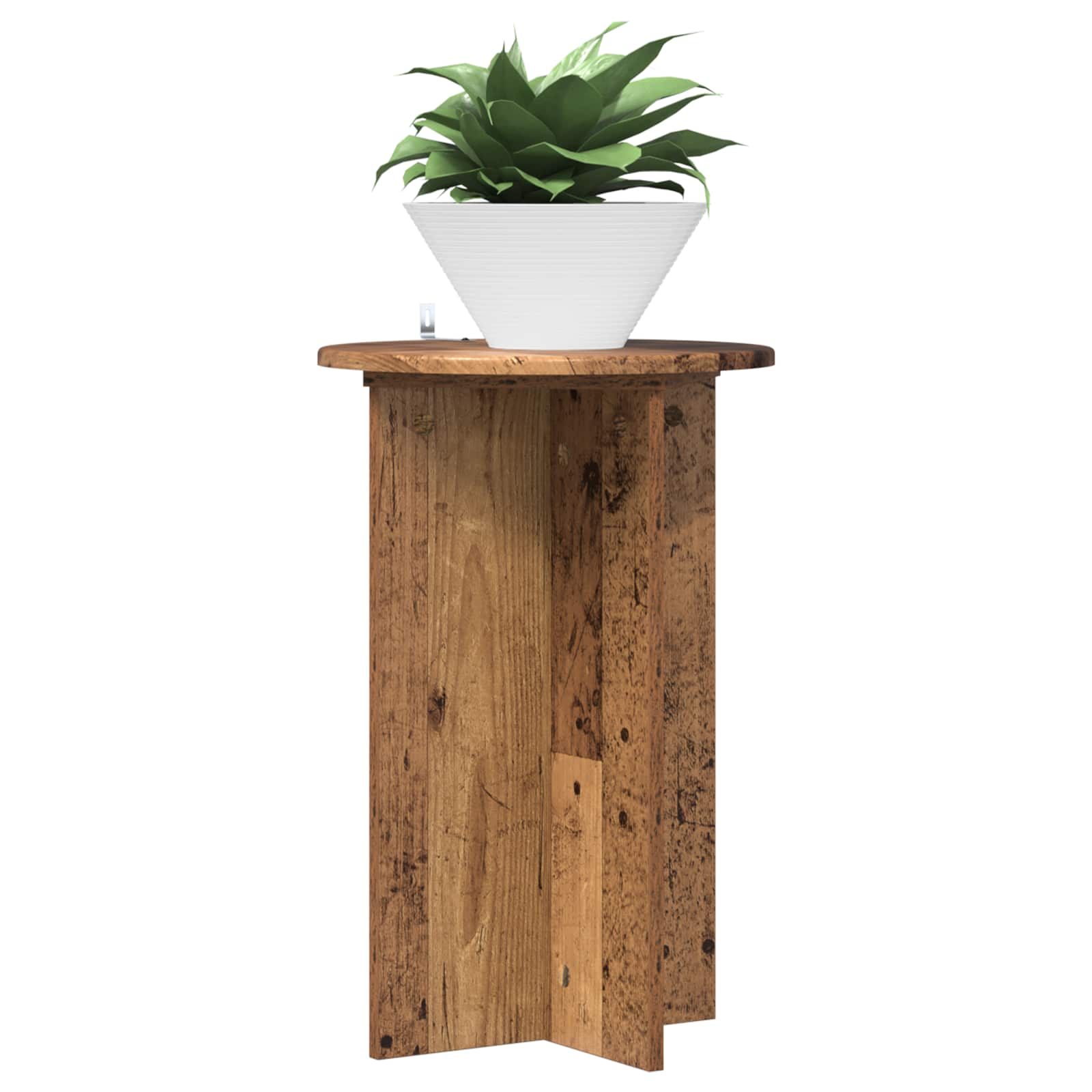 Növényállvány 2 pcs antik fa ø40 x 60 cm szerelt fa