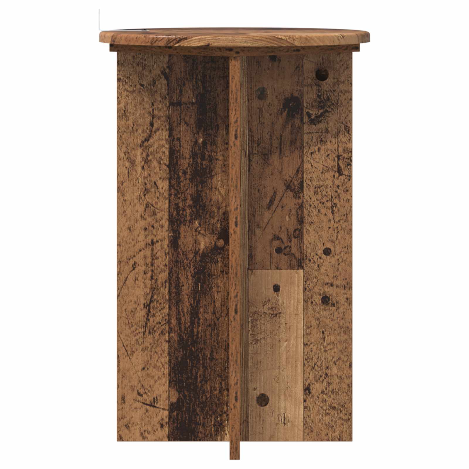 Növényállvány 2 pcs antik fa ø40 x 60 cm szerelt fa