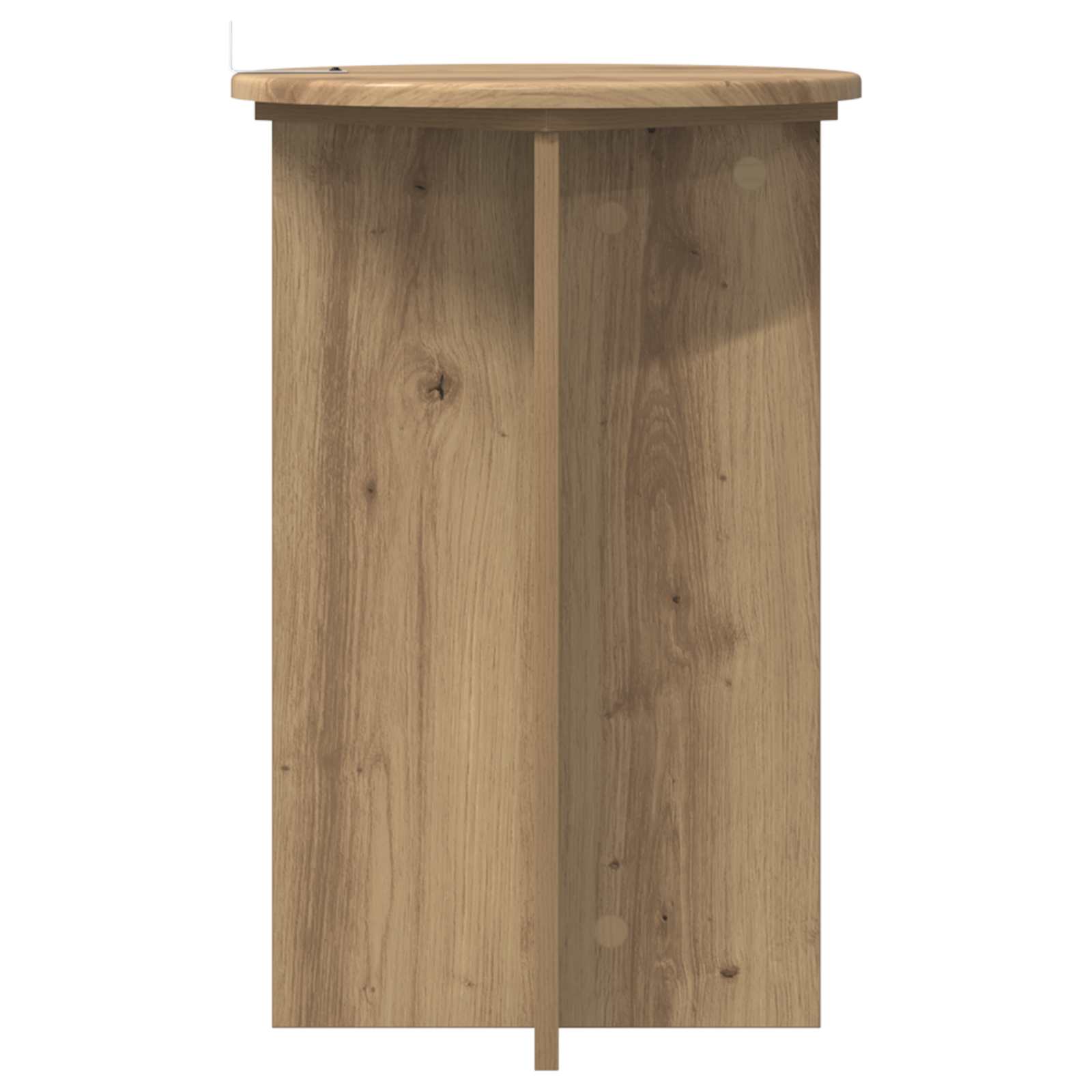 Növényállvány 2 pcs kézműves tölgy ø40 x 60 cm szerelt fa