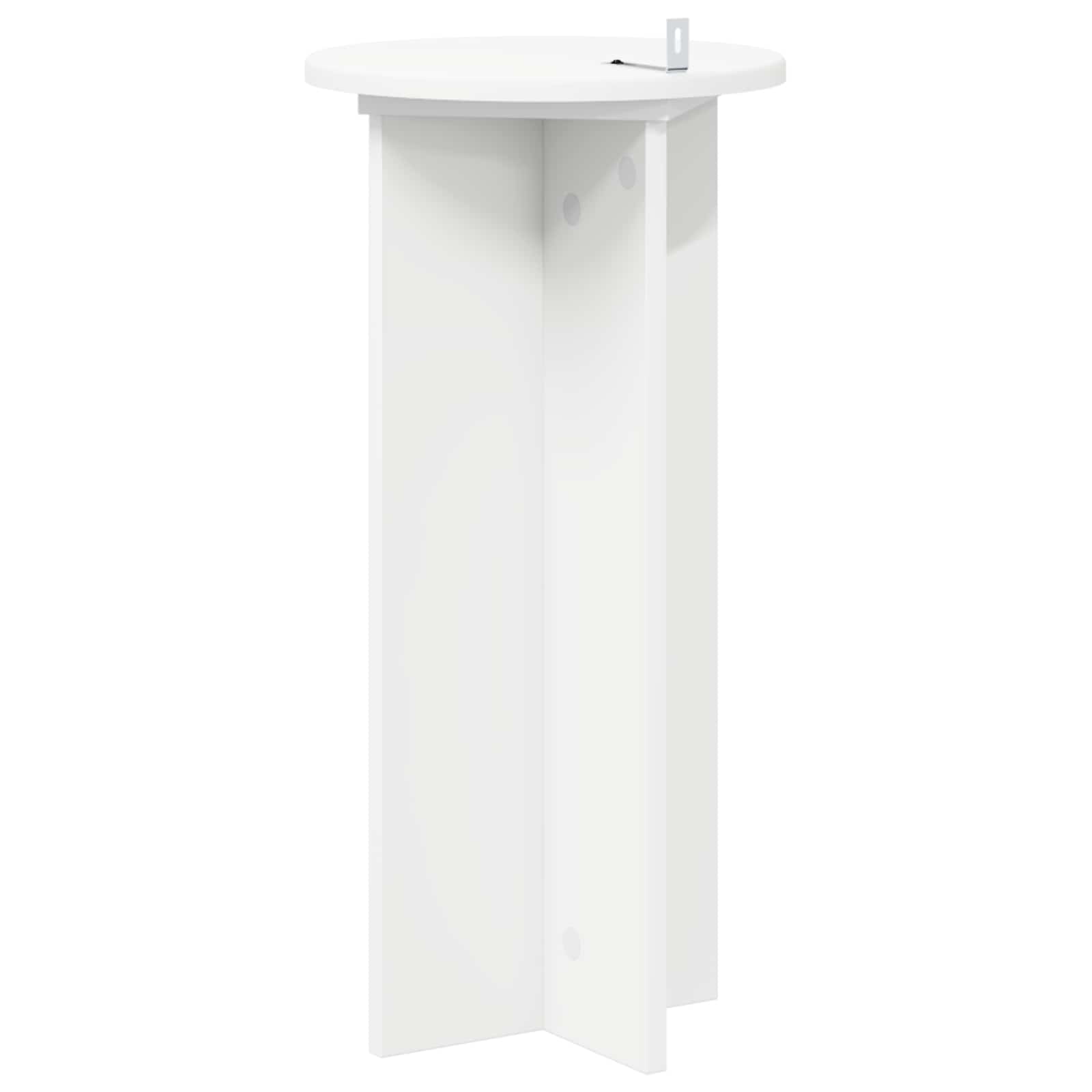 Növényállvány 2 pcs fehér ø29,5 x 60 cm szerelt fa