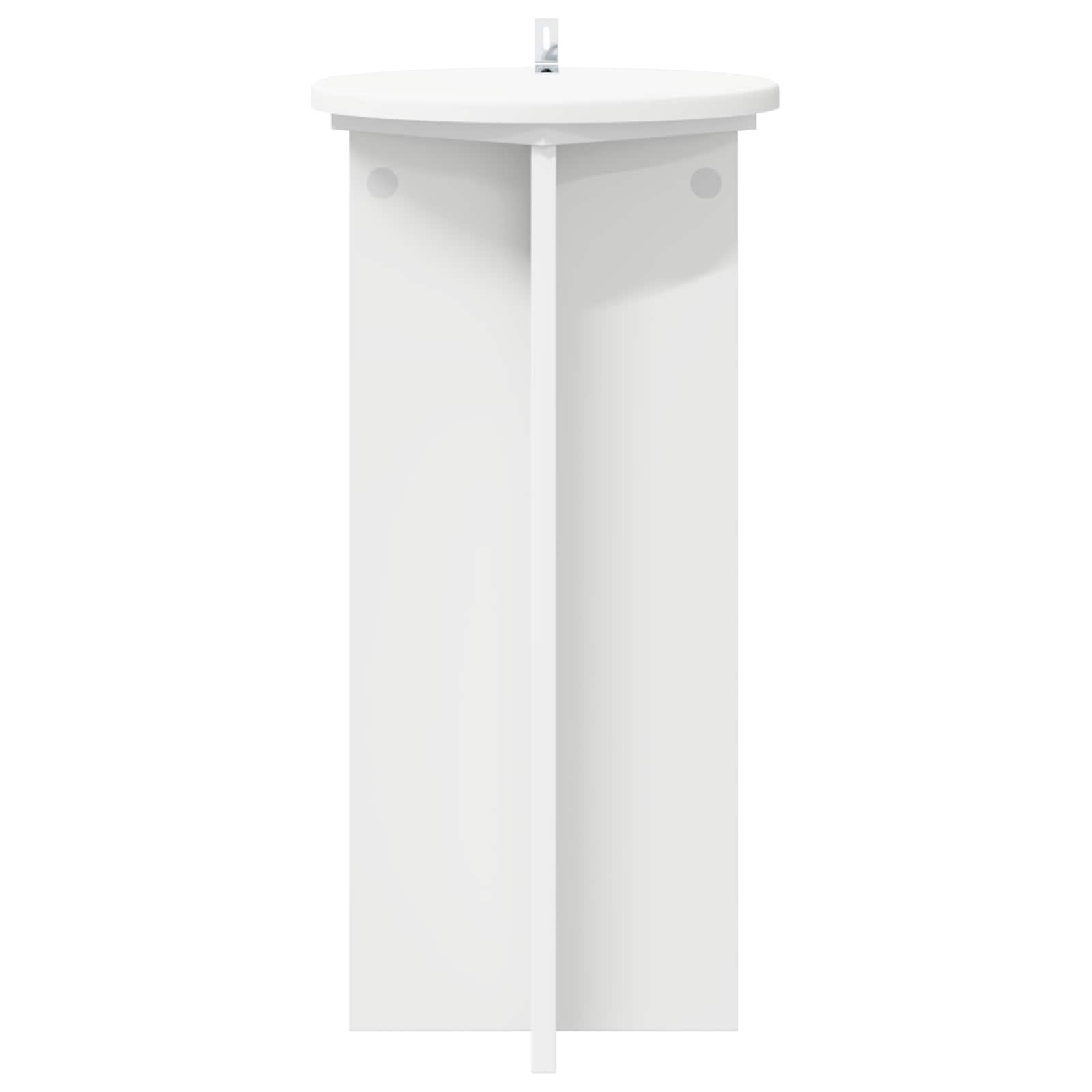 Növényállvány 2 pcs fehér ø29,5 x 60 cm szerelt fa