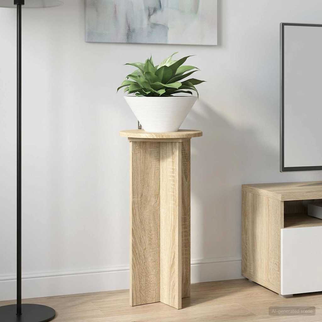 Növényállvány 2 pcs sonoma tölgy 29,5 x 29,5 x 60 cm szerelt fa