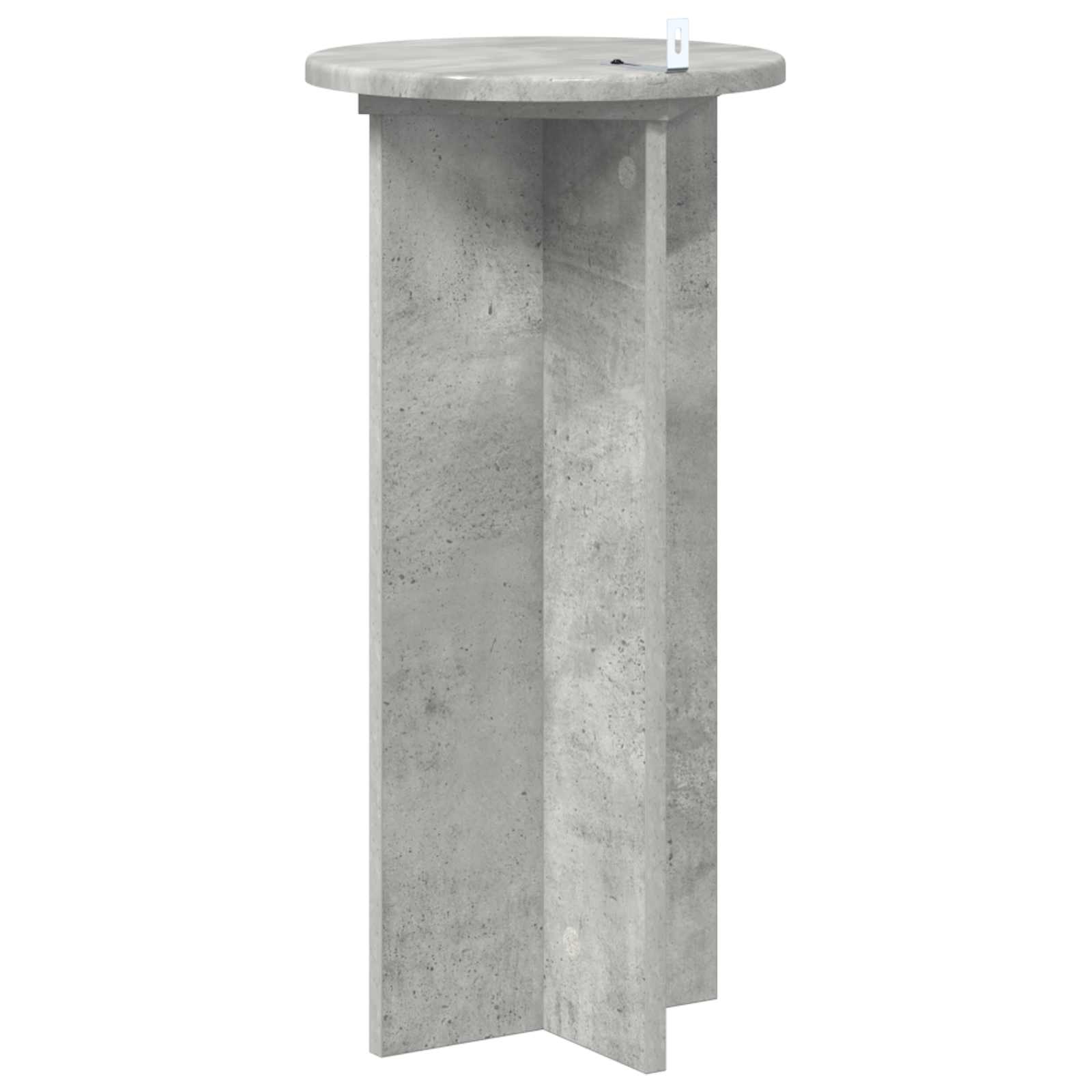 Növényállvány 2 pcs betonszürke 29,5 x 29,5 x 60 cm szerelt fa