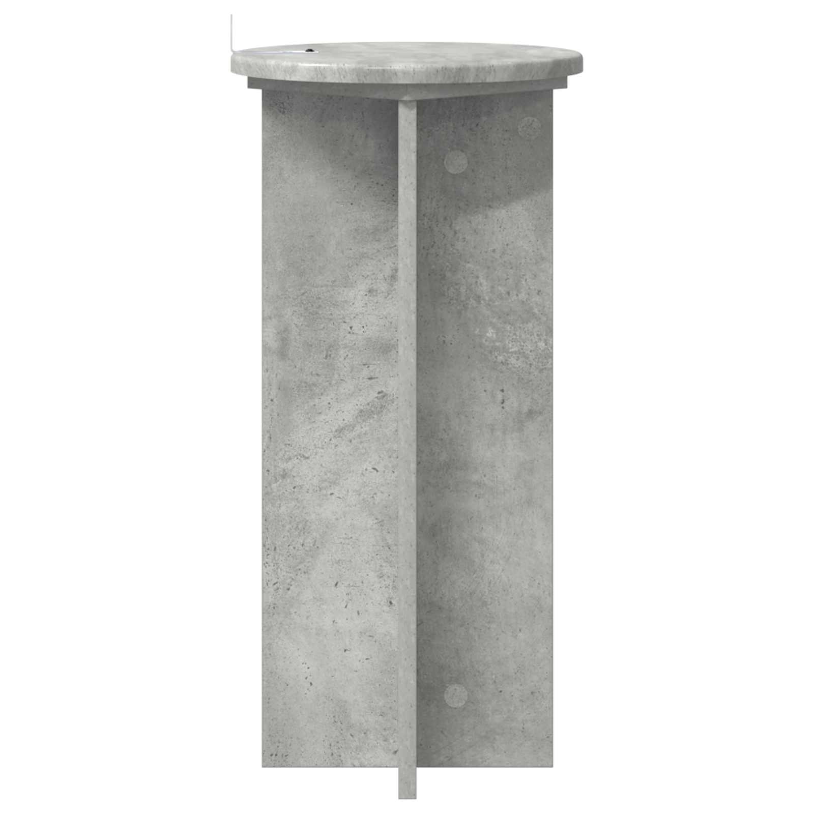 Növényállvány 2 pcs betonszürke 29,5 x 29,5 x 60 cm szerelt fa
